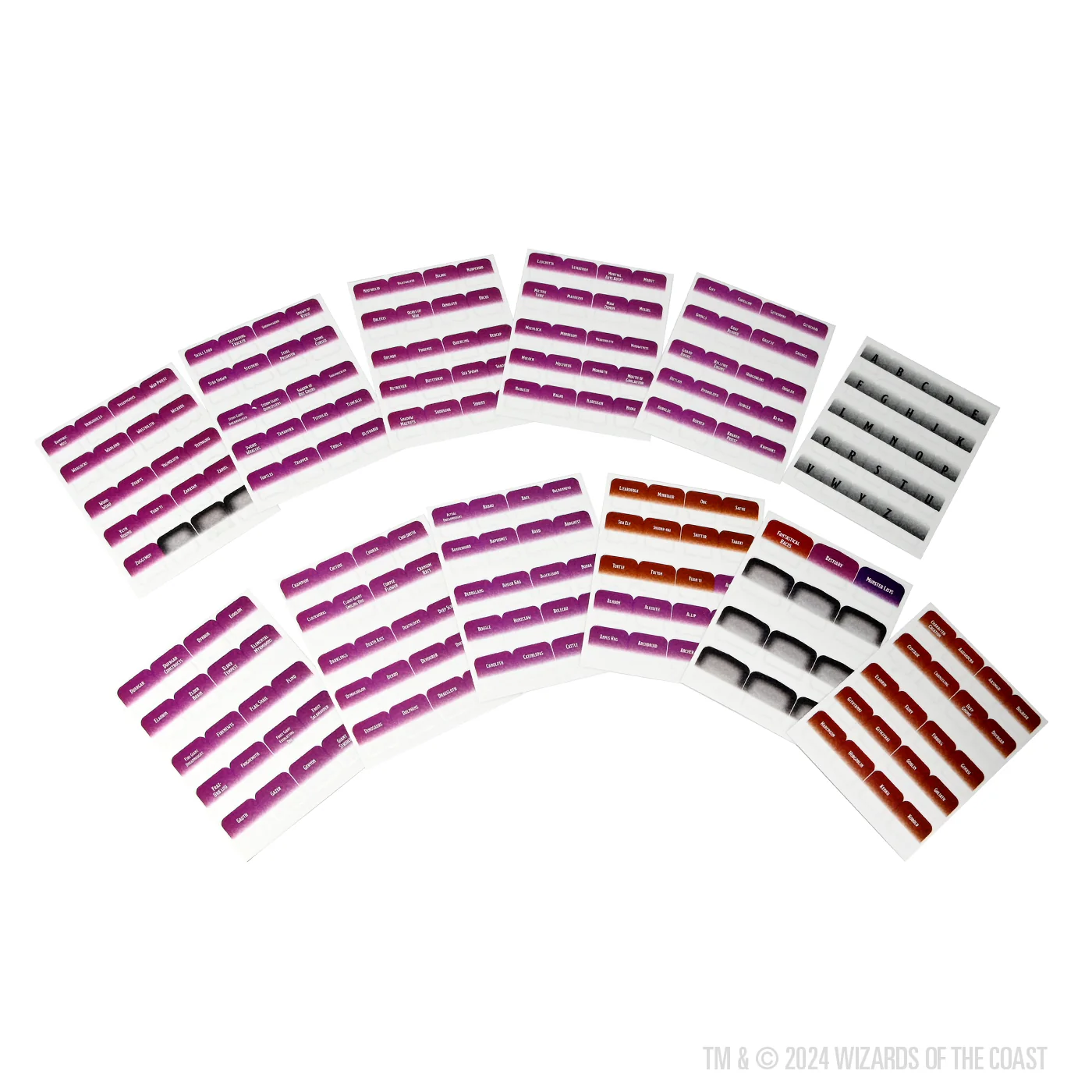 D&D Book Tabs: Mordenkainen Presents: Monsters of the Multiverse 3 D&D Book Tabs: Mordenkainen Presents: Monsters of the Multiverse