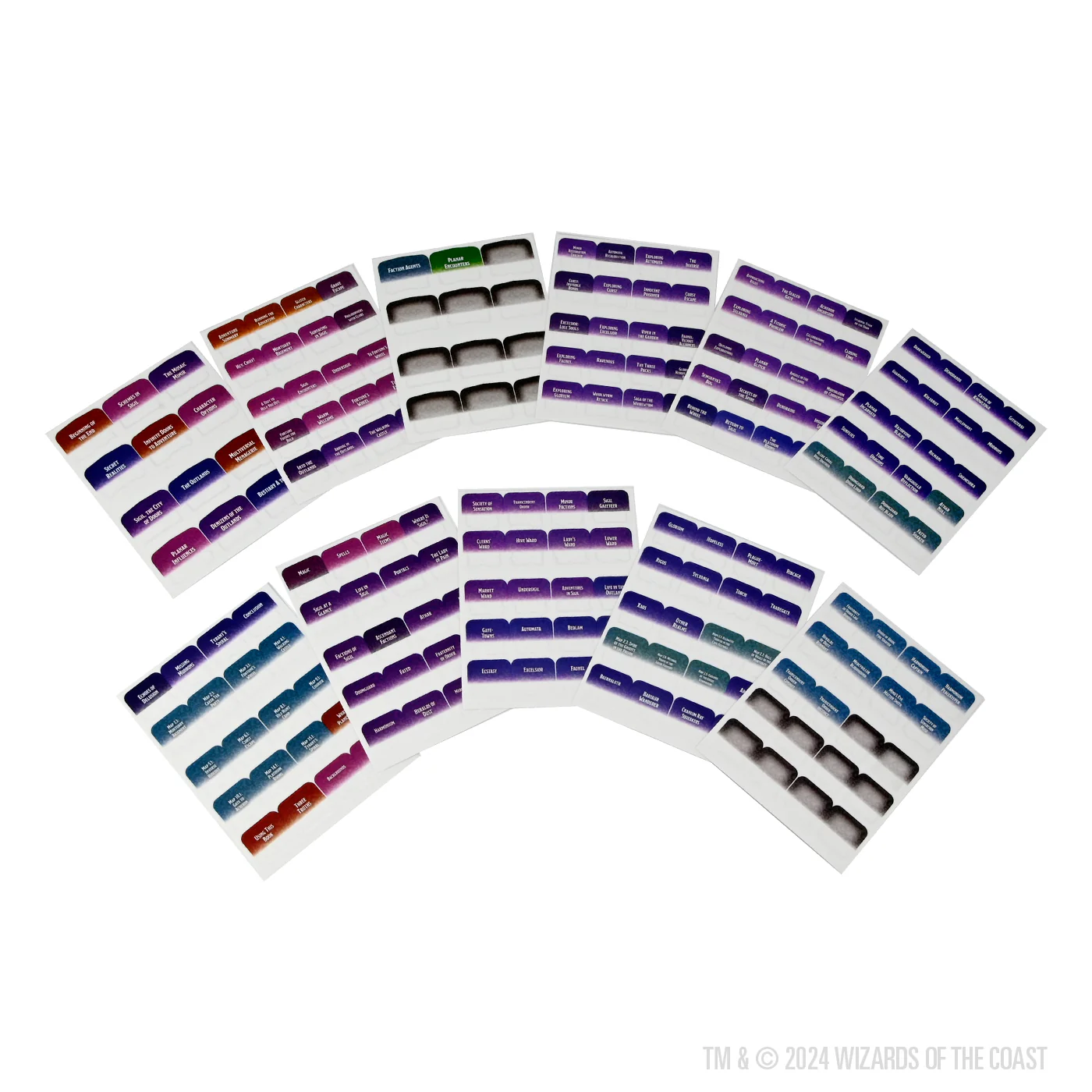 D&D Book Tabs: Planescape: Adventures in the Multiverse 3 D&D Book Tabs: Planescape: Adventures in the Multiverse