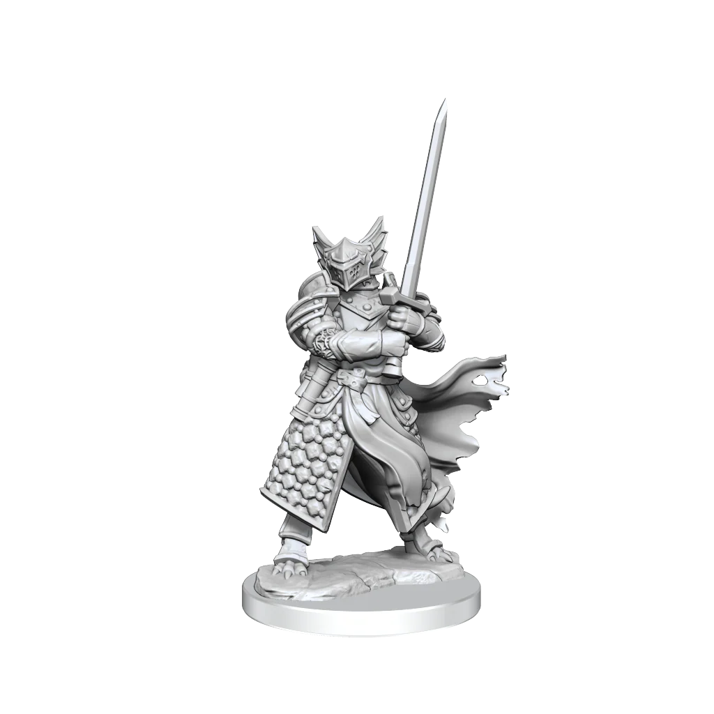 D&D Frameworks: Dragonborn Paladin Male - Unpainted and Unassembled 4 D&D Frameworks: Dragonborn Paladin Male - Unpainted and Unassembled