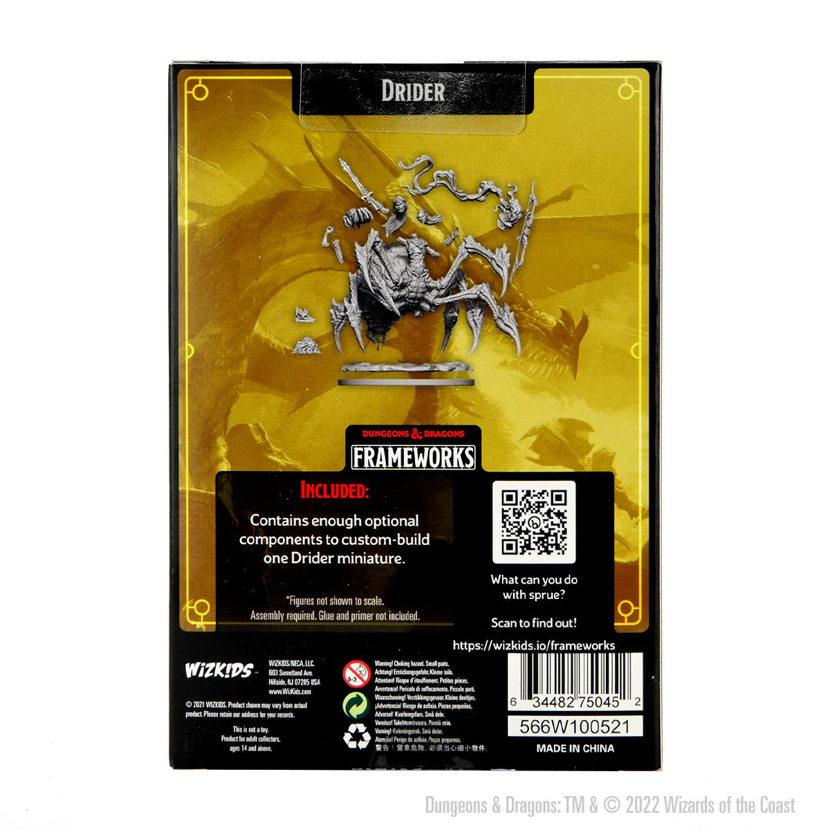 D&D Frameworks: Drider - Unpainted and Unassembled