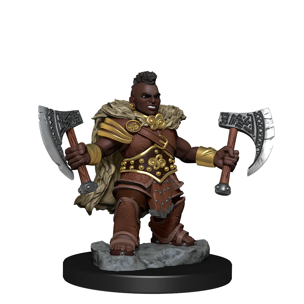 D&D Frameworks: Dwarf Barbarian Female - Unpainted and Unassembled 5 D&D Frameworks: Dwarf Barbarian Female - Unpainted and Unassembled