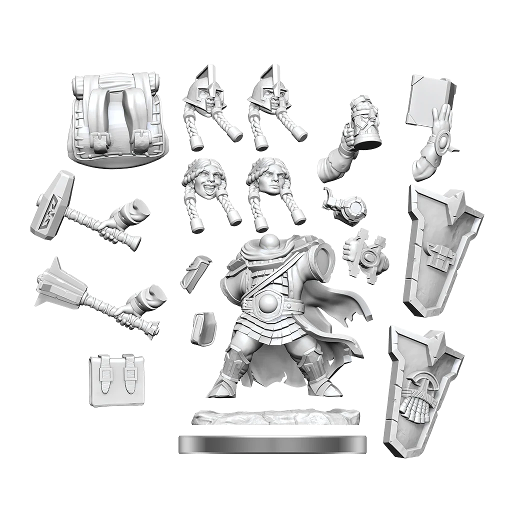 D&D Frameworks: Dwarf Cleric Female - Unpainted and Unassembled 4 D&D Frameworks: Dwarf Cleric Female - Unpainted and Unassembled