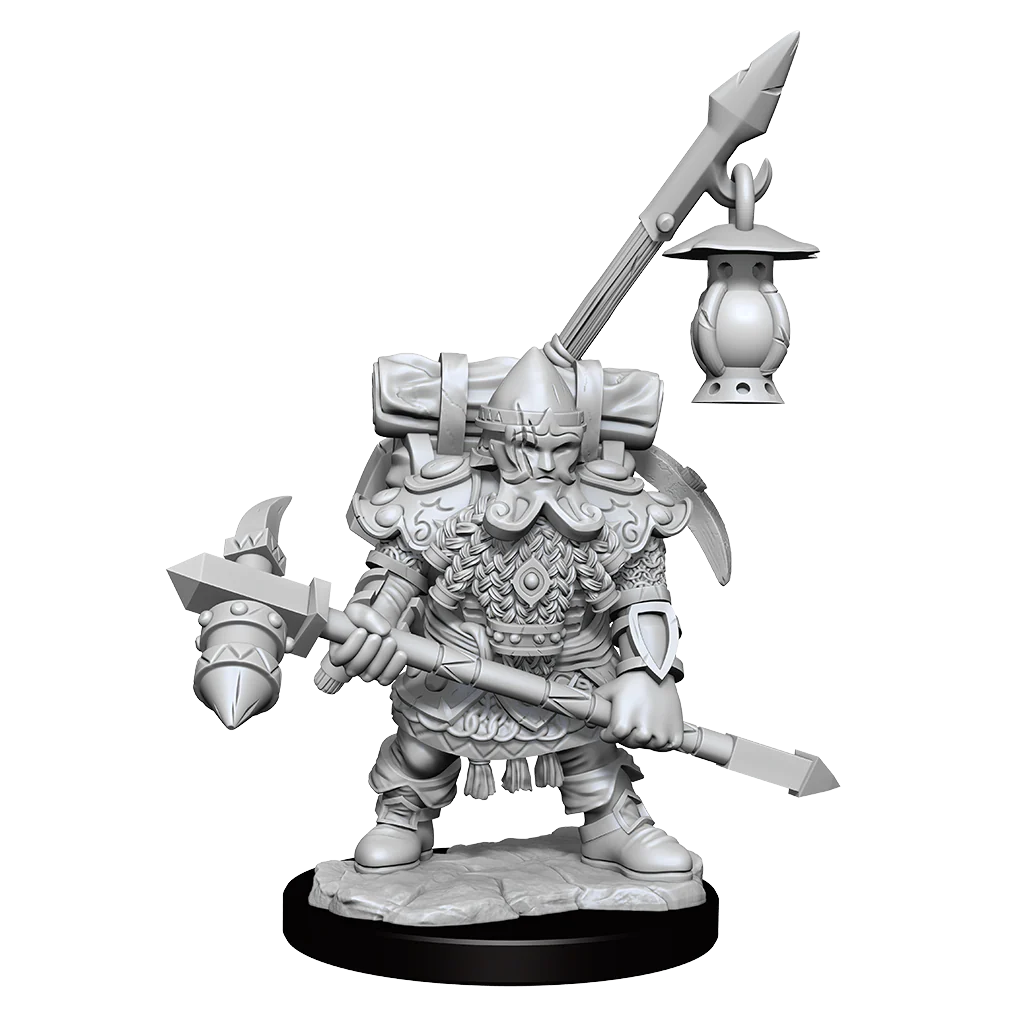 D&D Frameworks: Dwarf Fighter Male - Unpainted and Unassembled 4 D&D Frameworks: Dwarf Fighter Male - Unpainted and Unassembled
