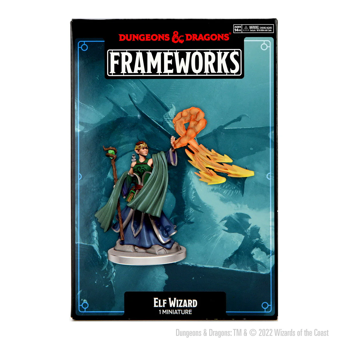 D&D Frameworks: Elf Wizard Female - Unpainted and Unassembled