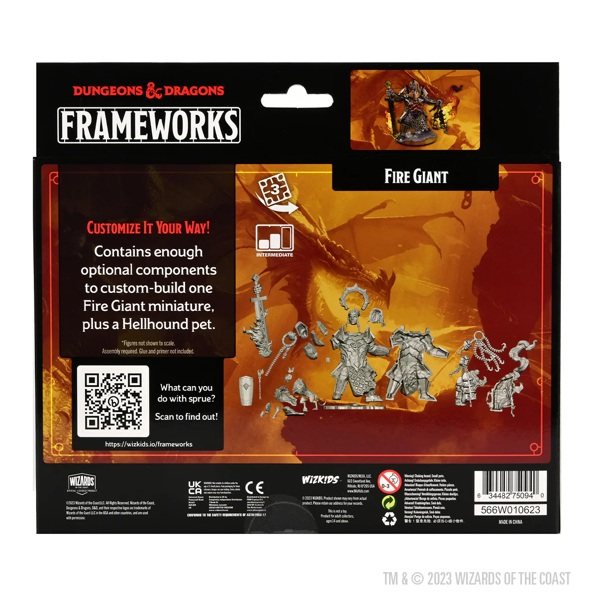 D&D Frameworks: Fire Giant - Unpainted and Unassembled