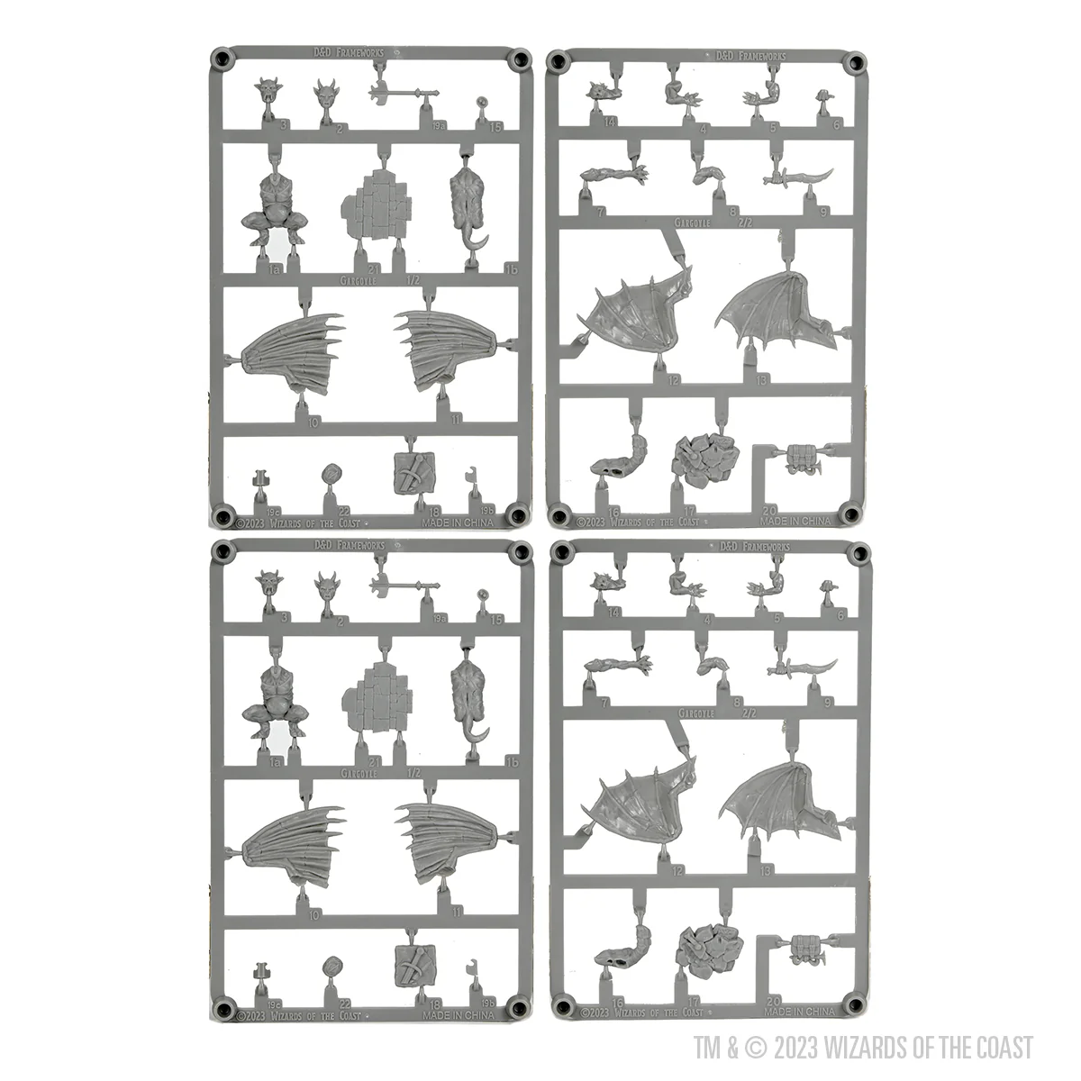 D&D Frameworks: Gargoyle - Unpainted and Unassembled 5 D&D Frameworks: Gargoyle - Unpainted and Unassembled