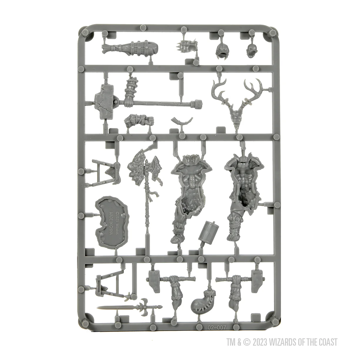 D&D Frameworks: Goliath Barbarian Male - Unpainted and Unassembled