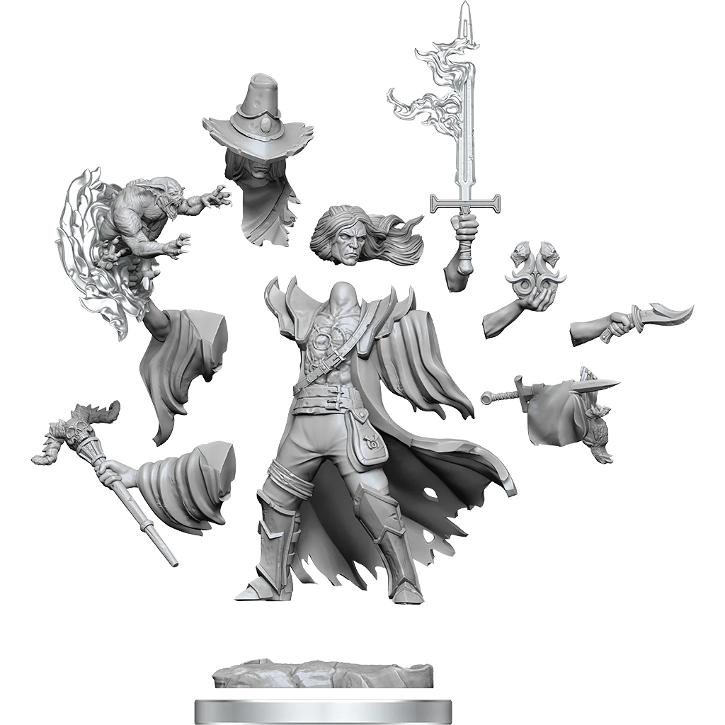 D&D Frameworks: Human Warlock Male - Unpainted and Unassembled