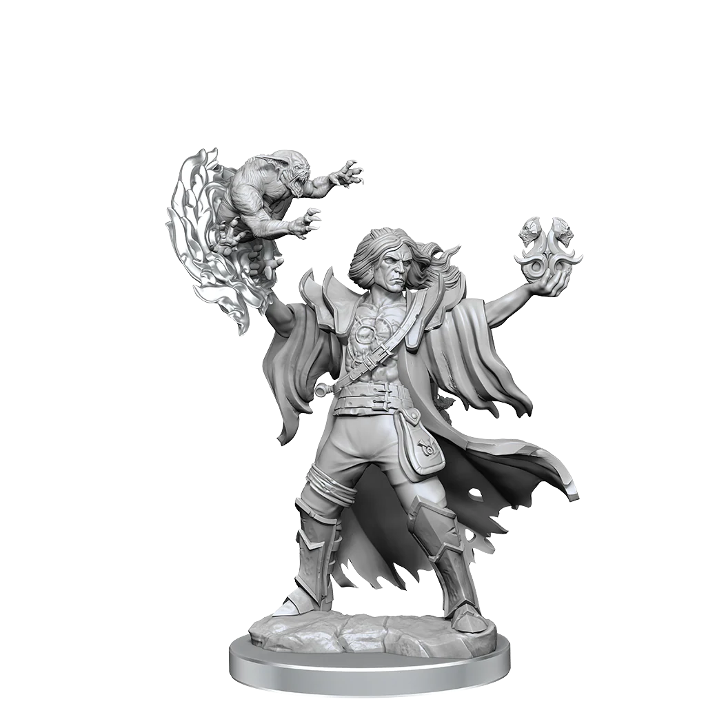 D&D Frameworks: Human Warlock Male - Unpainted and Unassembled