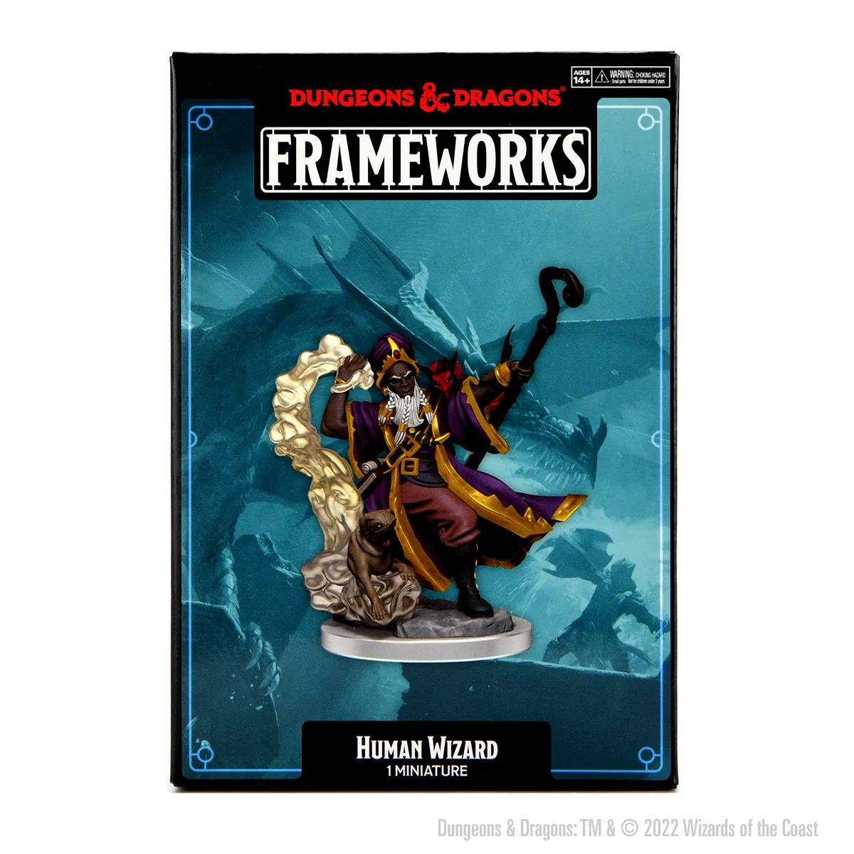 D&D Frameworks: Human Wizard Male - Unpainted and Unassembled