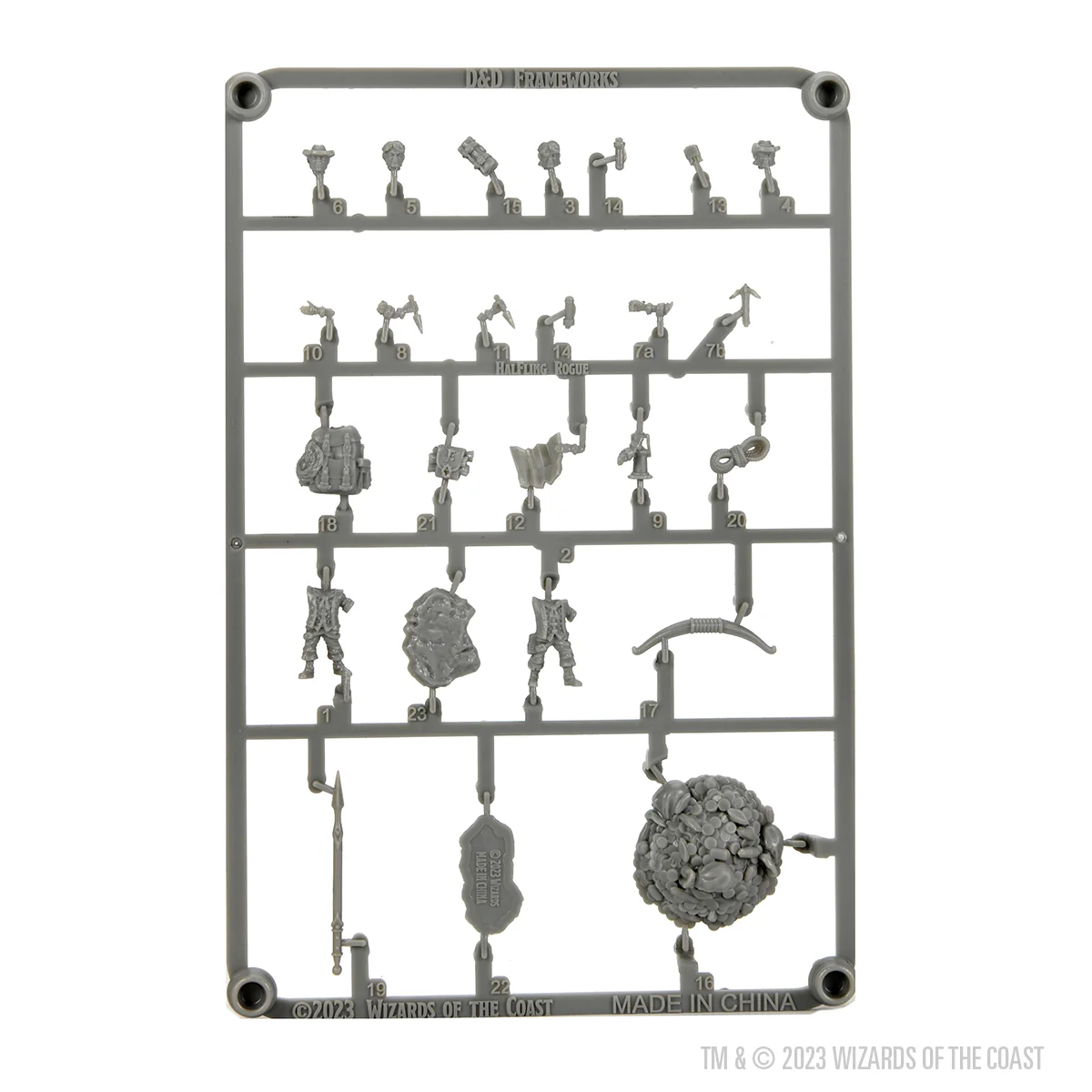 D&D Frameworks: Male Halfling Rogue - Unpainted and Unassembled 5 D&D Frameworks: Male Halfling Rogue - Unpainted and Unassembled