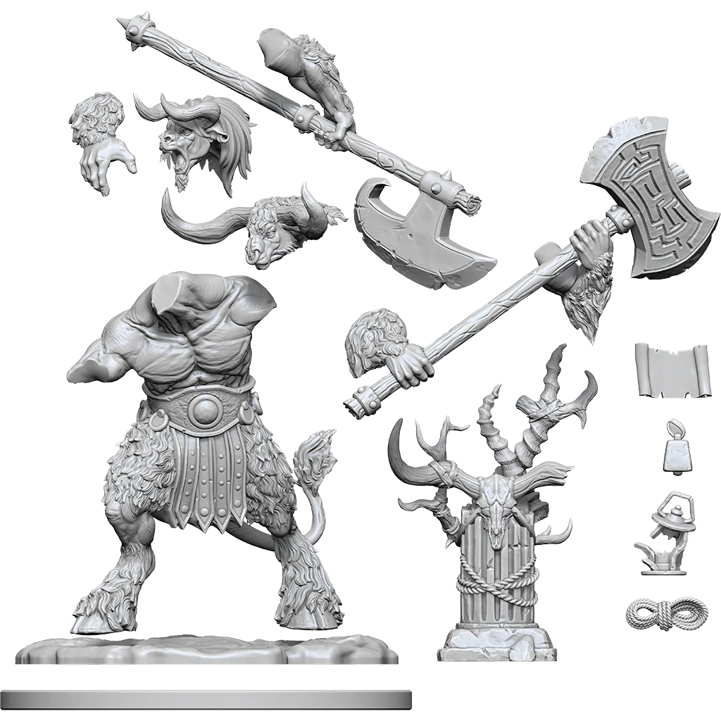 D&D Frameworks: Minotaur - Unpainted and Unassembled