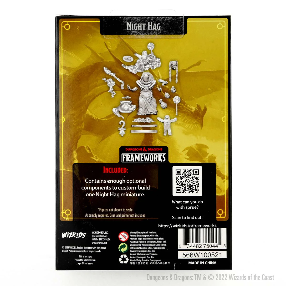 D&D Frameworks: Night Hag - Unpainted and Unassembled