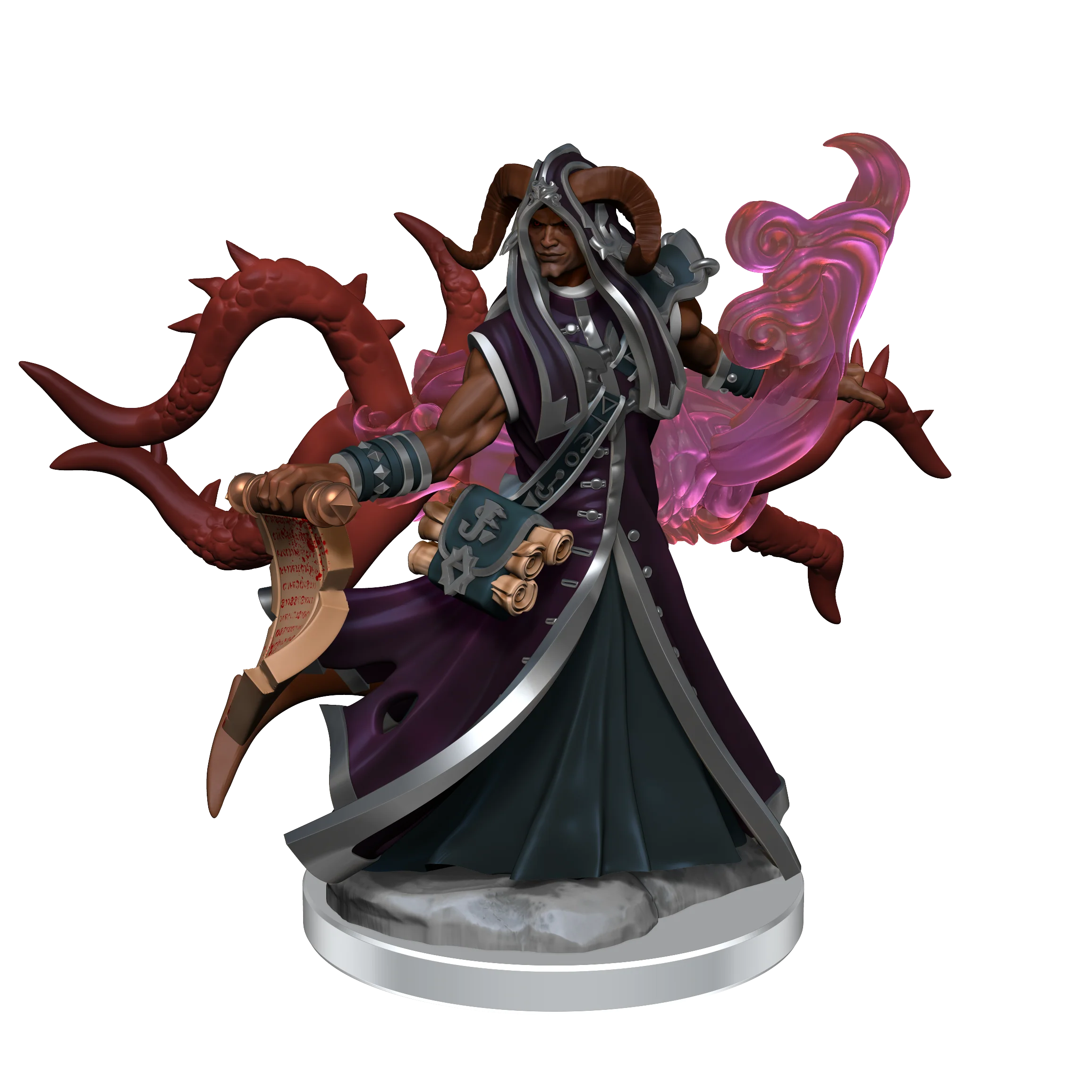 D&D Frameworks: Tiefling Warlock Male - Unpainted and Unassembled