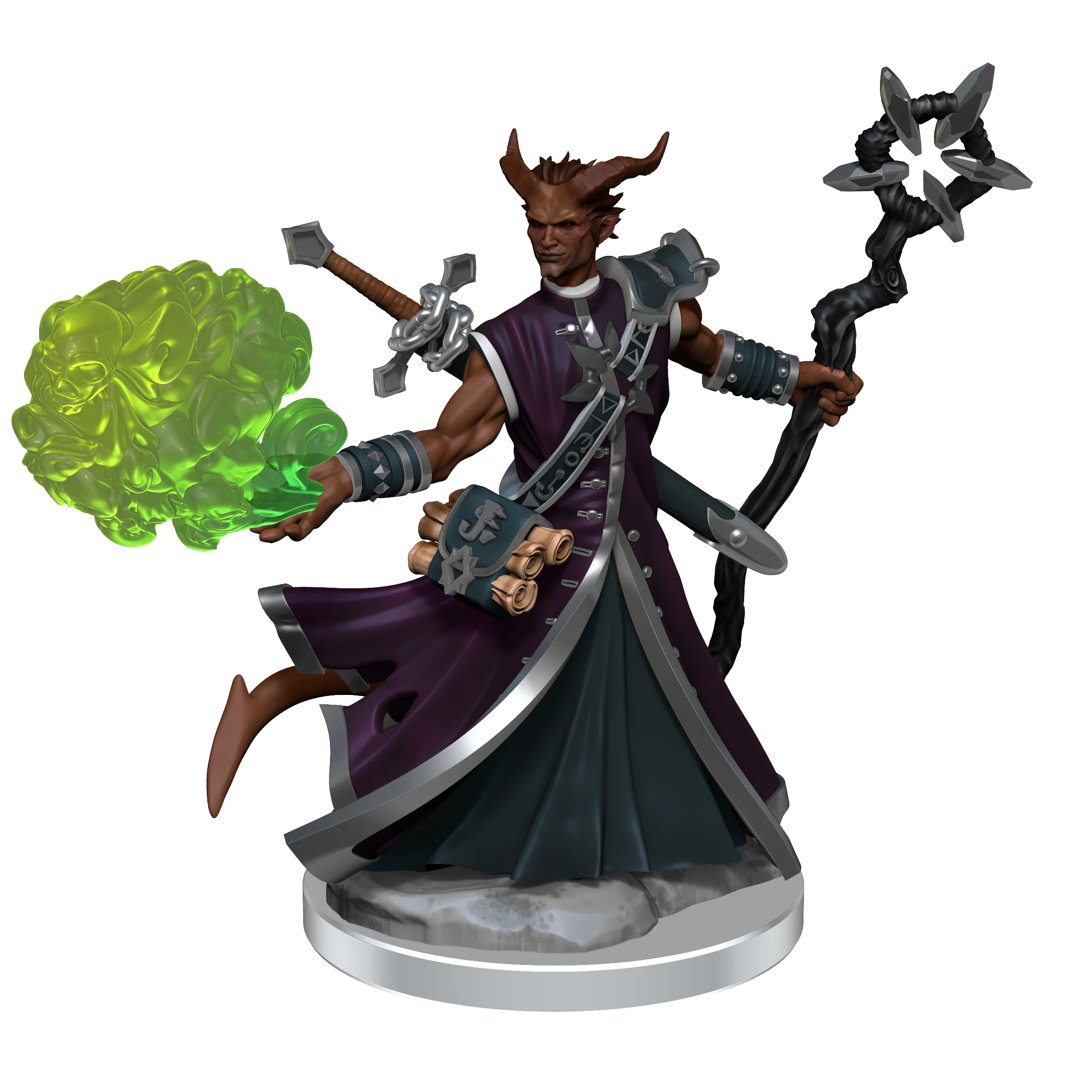 D&D Frameworks: Tiefling Warlock Male - Unpainted and Unassembled 4 D&D Frameworks: Tiefling Warlock Male - Unpainted and Unassembled