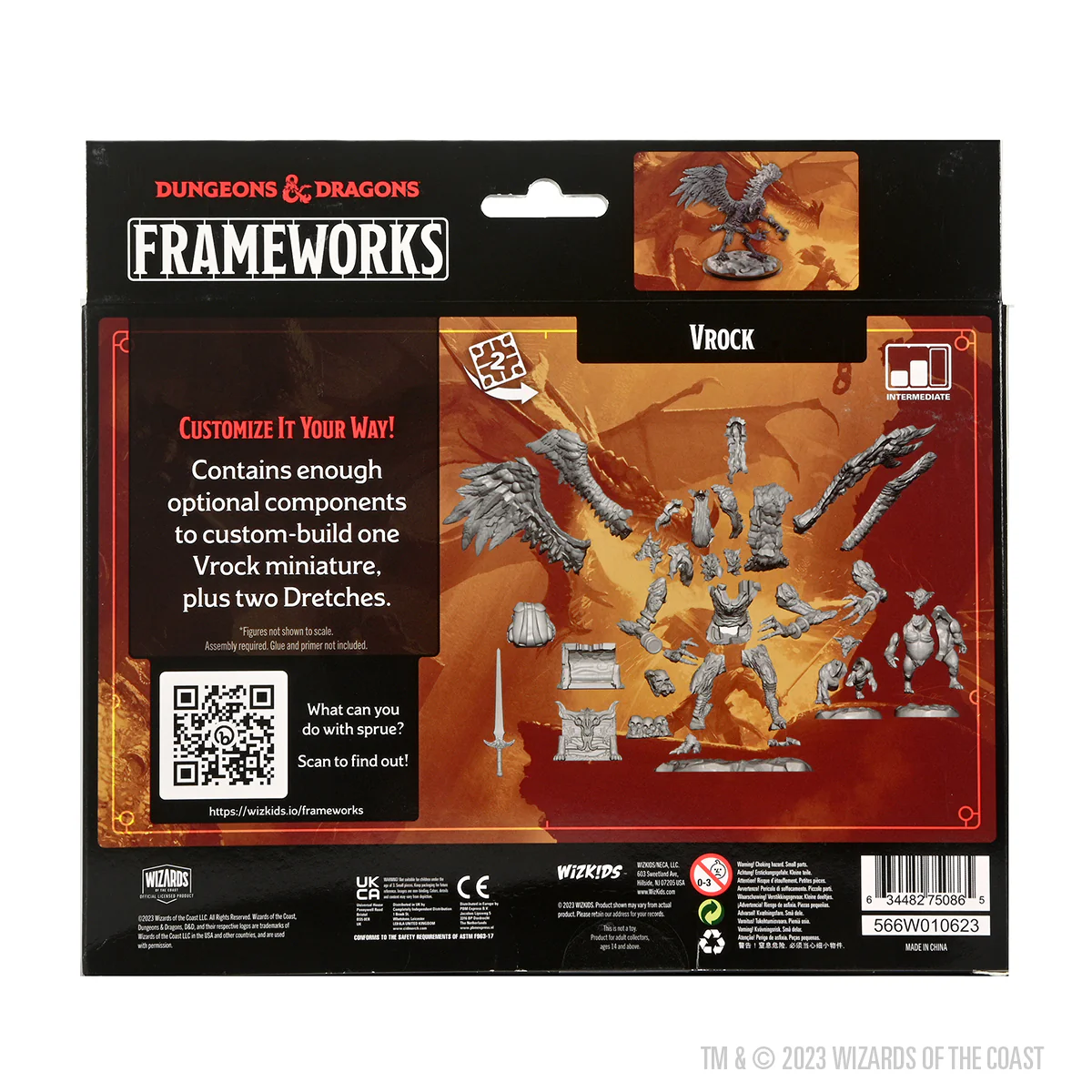 D&D Frameworks: Vrock - Unpainted and Unassembled