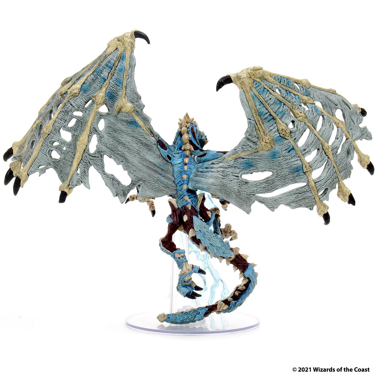 D&D Icons of the Realms Miniatures: Boneyard Premium Set - Blue Dracolich