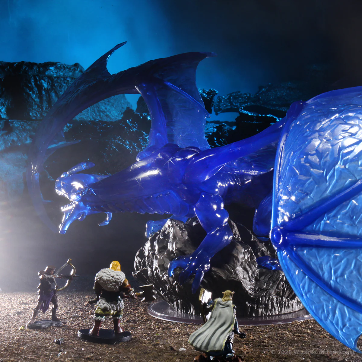 D&D Icons of the Realms Miniatures: Sapphire Dragon Premium Figure