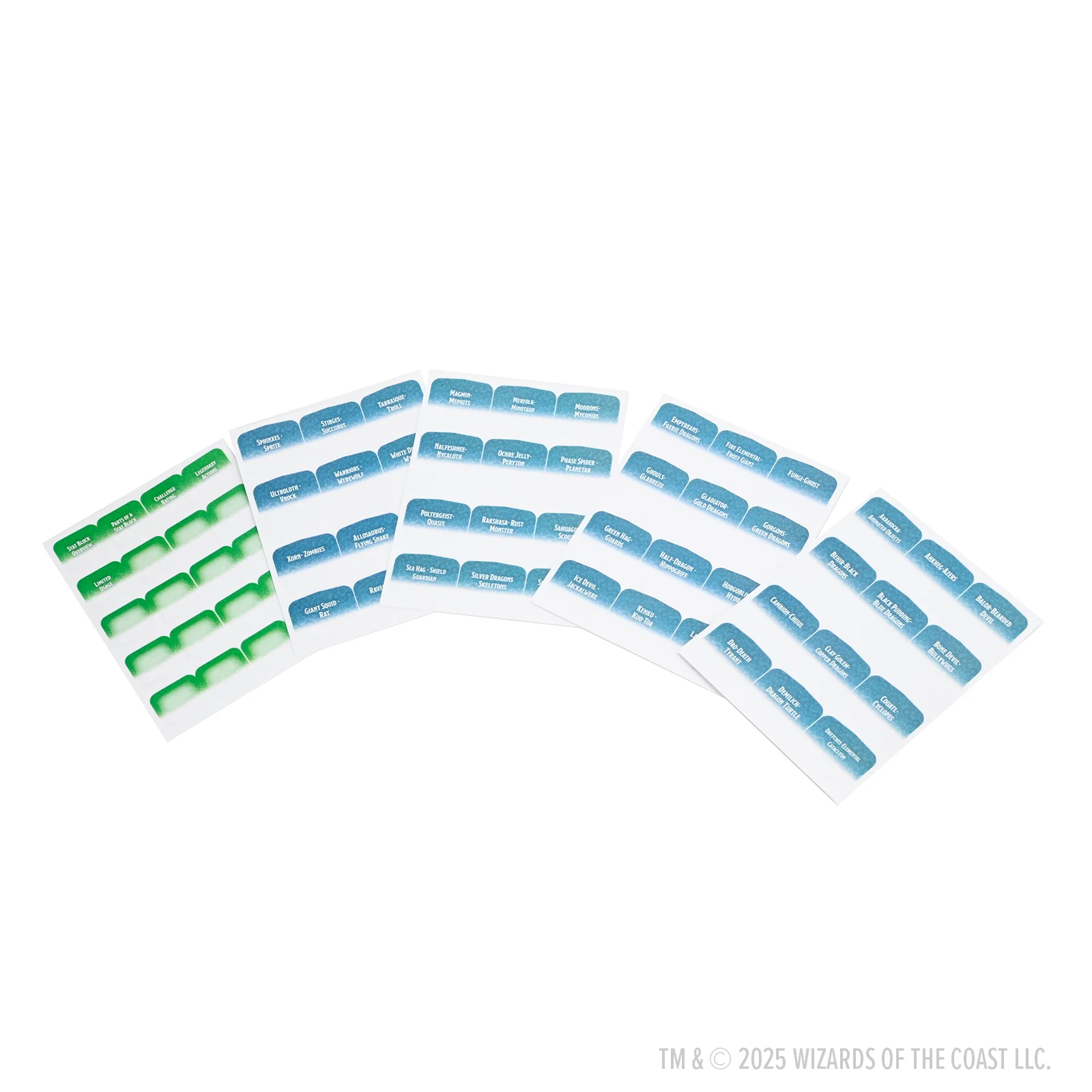 D&D Book Tabs: 2024 Monster Manual 3 D&D Book Tabs: 2024 Monster Manual