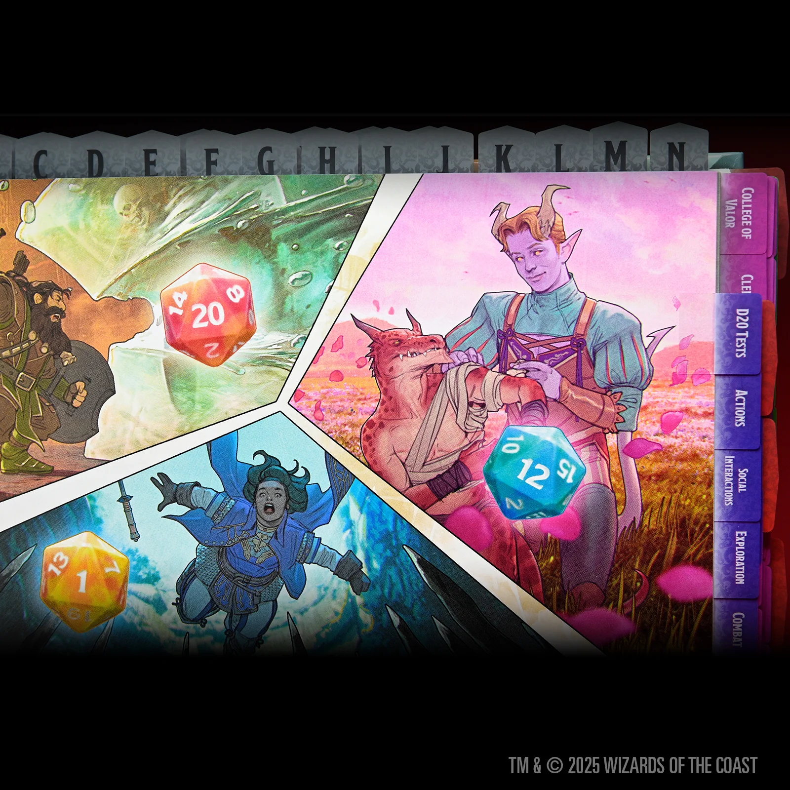 D&D Book Tabs: 2024 Player's Handbook 5 D&D Book Tabs: 2024 Player's Handbook