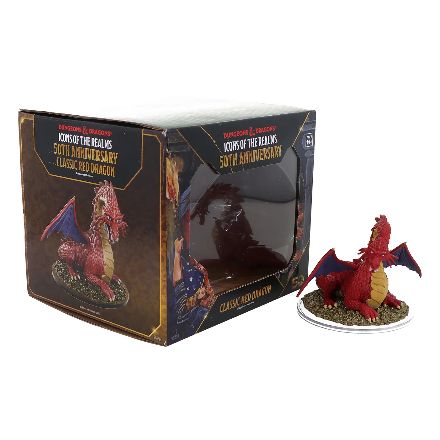 D&D Icons of the Realms: 50th Anniversary - Classic Red Dragon Boxed Miniature
