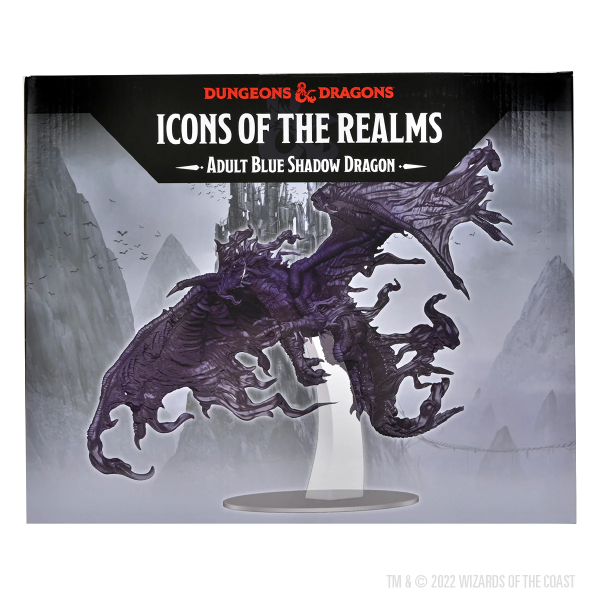 D&D Icons of the Realms: Adult Blue Shadow Dragon