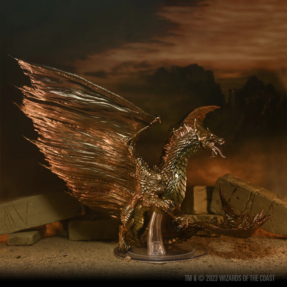 D&D Icons of the Realms: Adult Brass Dragon