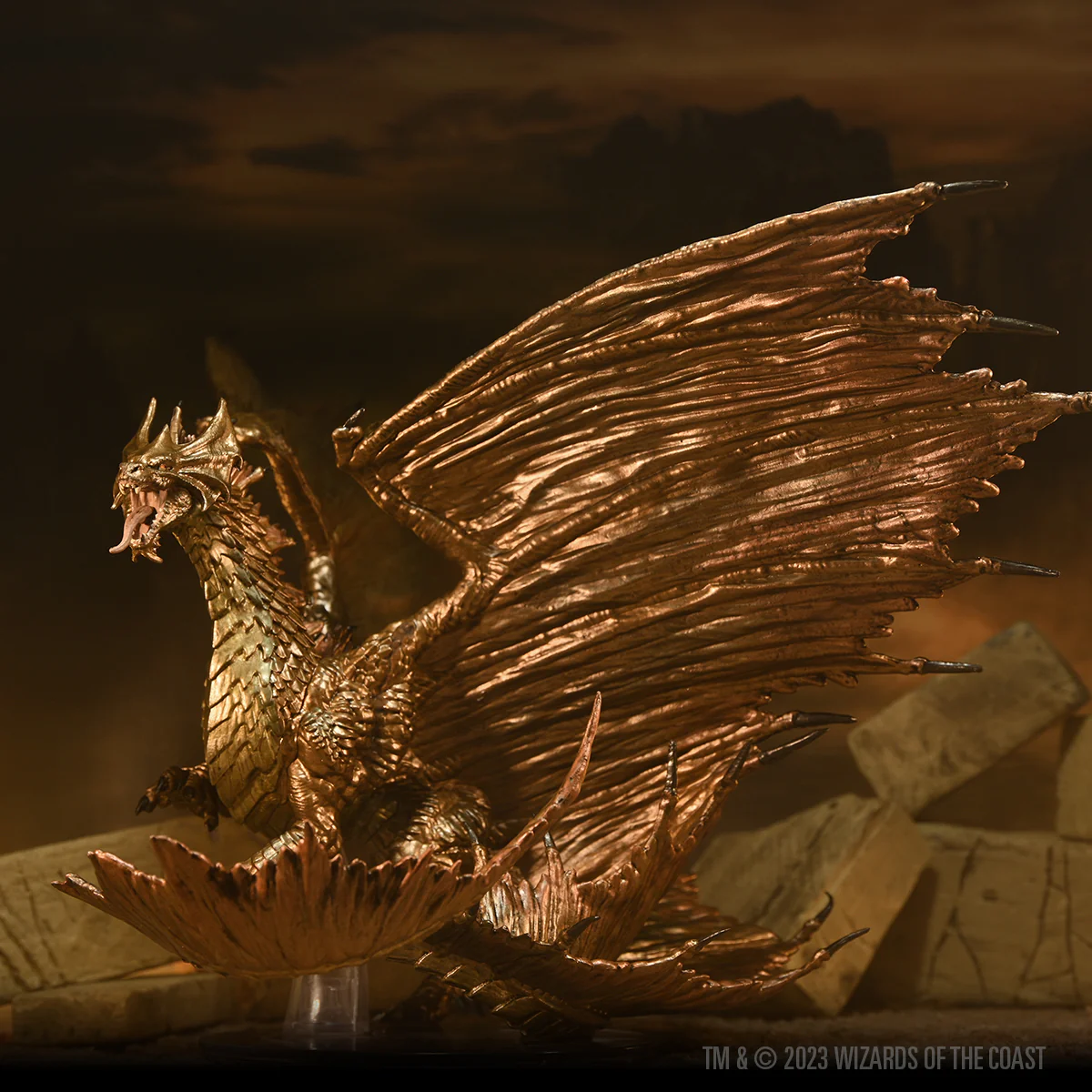 D&D Icons of the Realms: Adult Brass Dragon