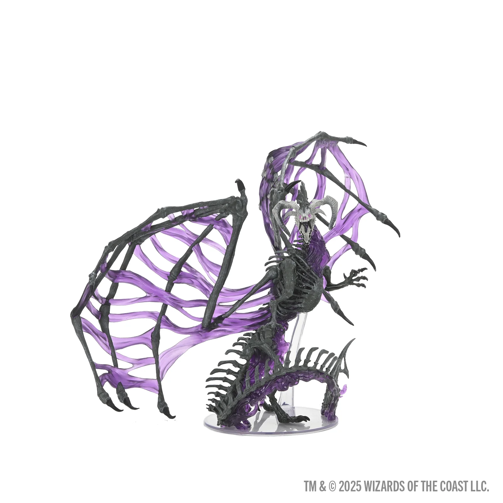 D&D Icons of the Realms: Black Dracolich Boxed Miniature (Gargantuan)