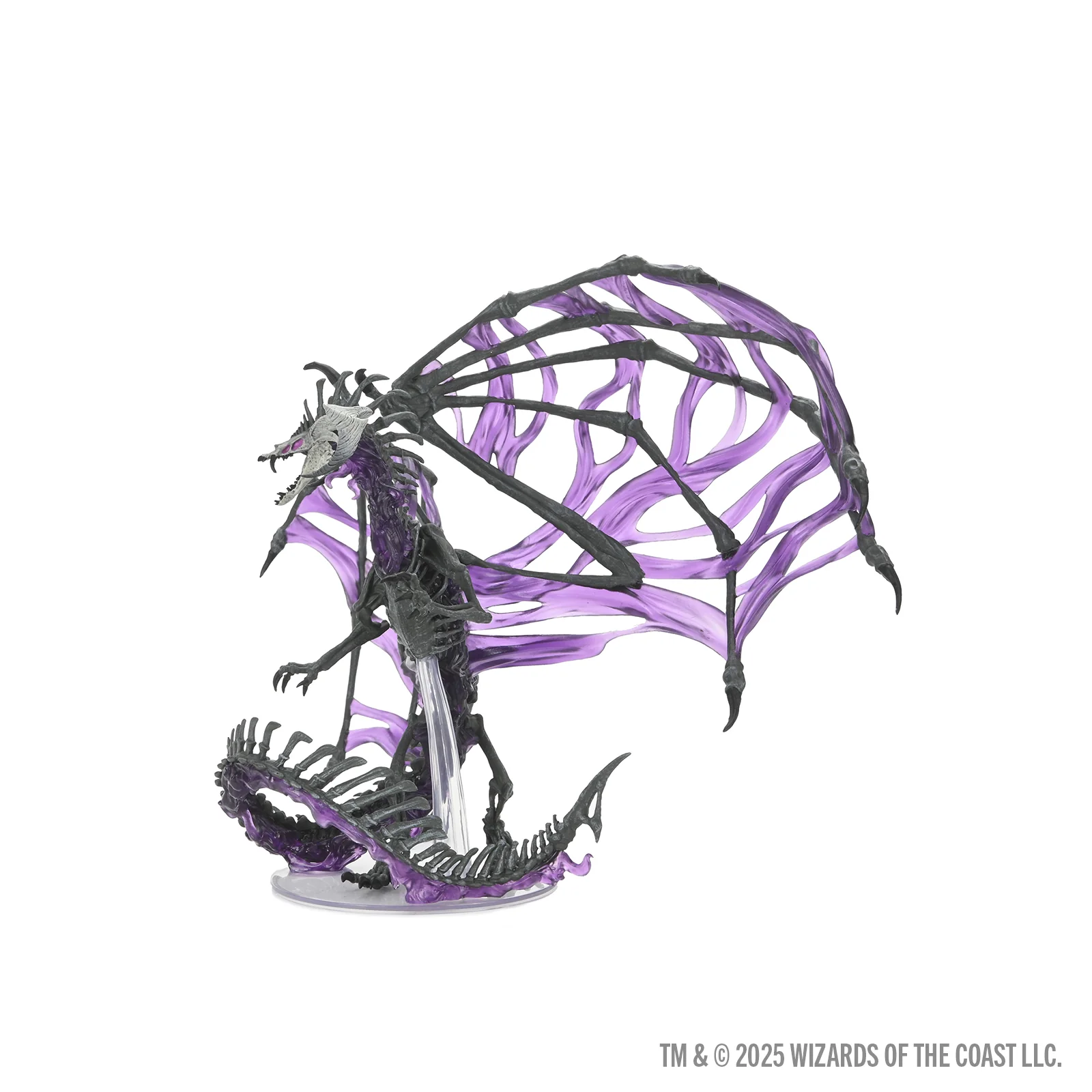 D&D Icons of the Realms: Black Dracolich Boxed Miniature (Gargantuan)