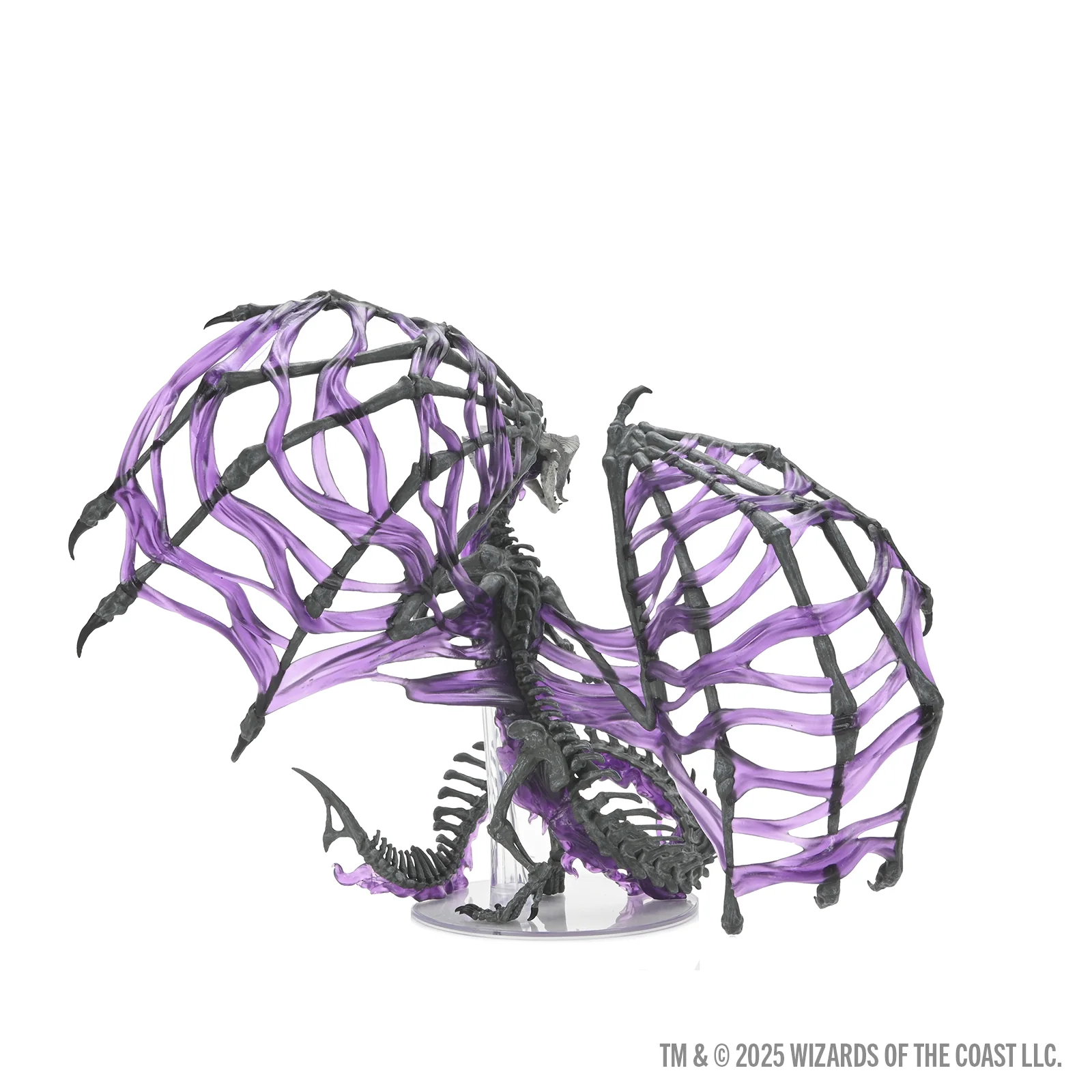 D&D Icons of the Realms: Black Dracolich Boxed Miniature (Gargantuan)