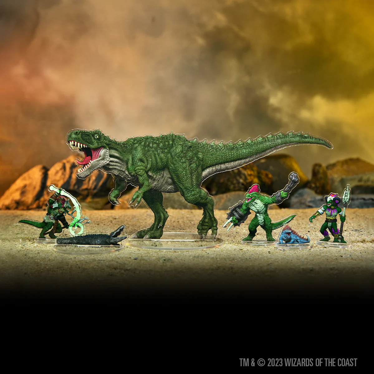 D&D Idols of the Realms: Scales & Tails - Reptile Den - 2D Set