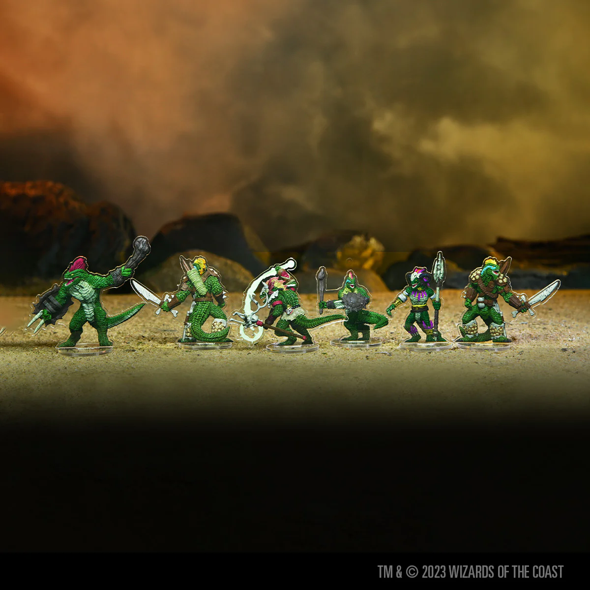 D&D Idols of the Realms: Scales & Tails - Reptile Den - 2D Set