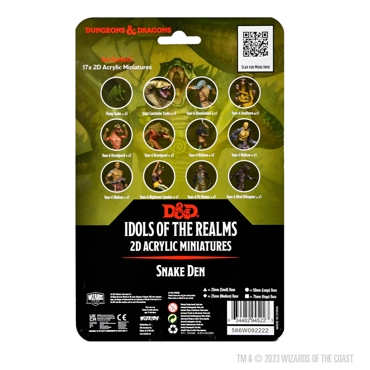 D&D Idols of the Realms: Scales & Tails - Snake Den - 2D Set