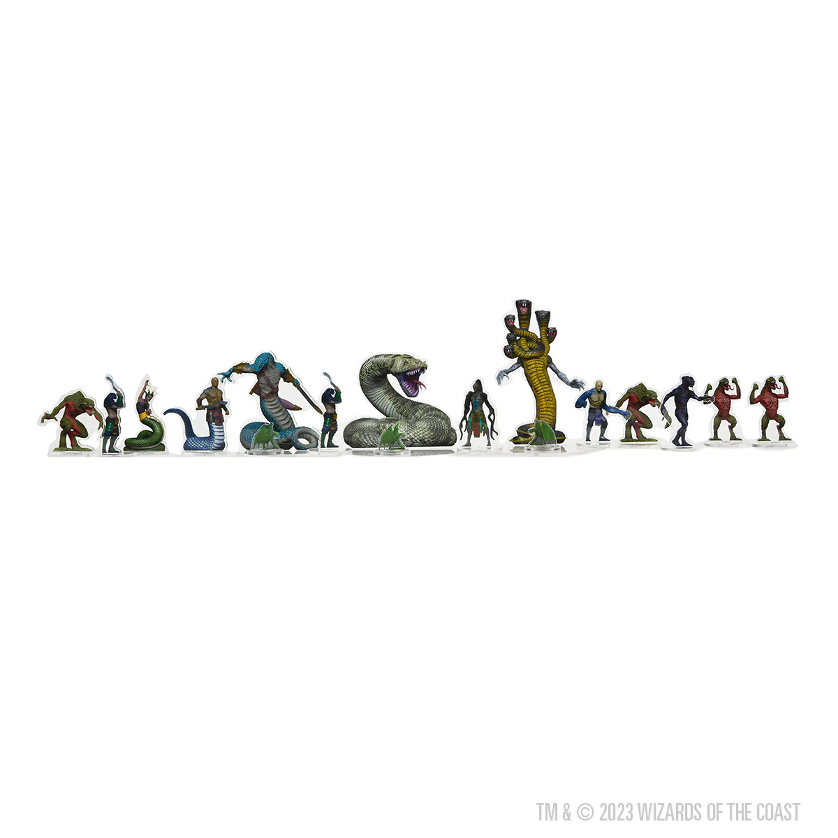 D&D Idols of the Realms: Scales & Tails - Snake Den - 2D Set