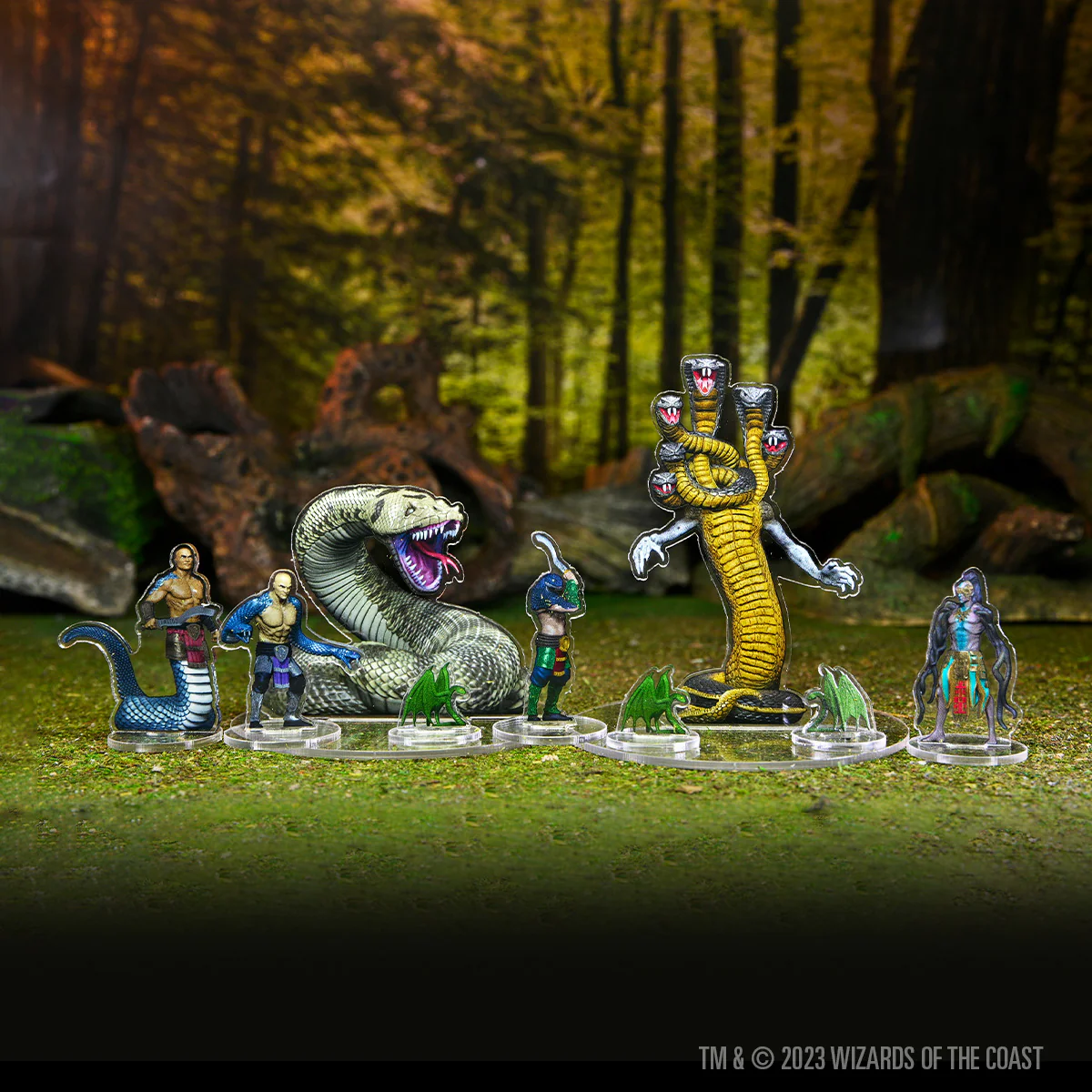 D&D Idols of the Realms: Scales & Tails - Snake Den - 2D Set