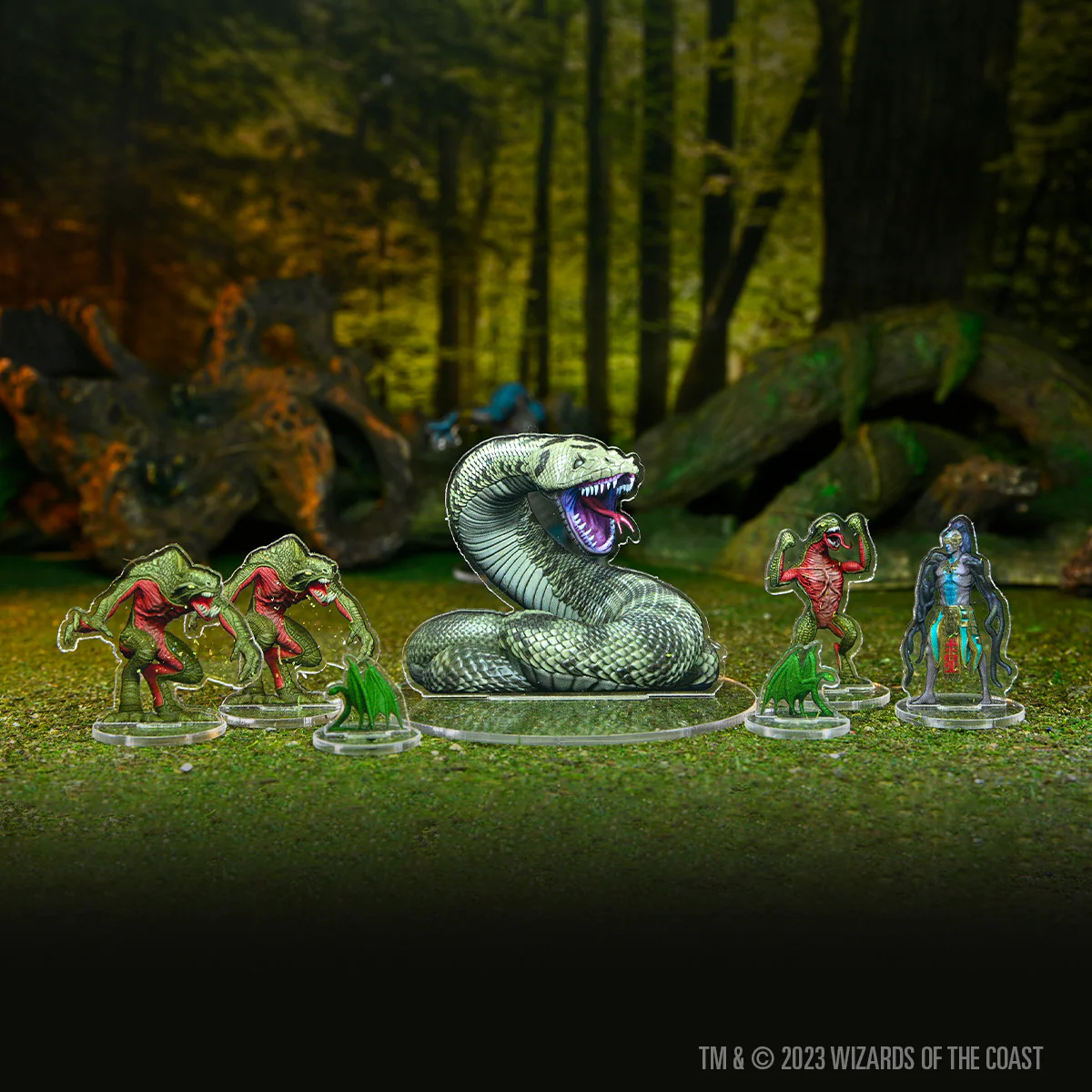 D&D Idols of the Realms: Scales & Tails - Snake Den - 2D Set