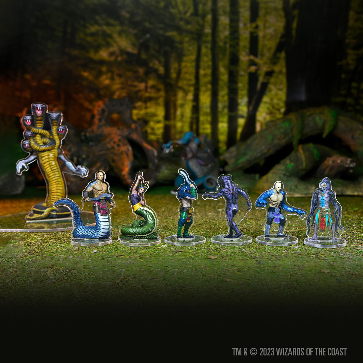 D&D Idols of the Realms: Scales & Tails - Snake Den - 2D Set