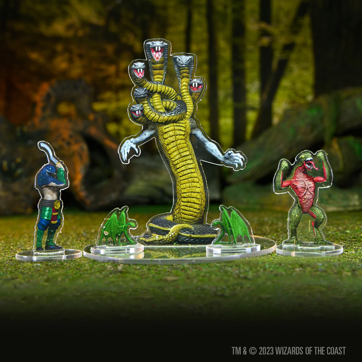 D&D Idols of the Realms: Scales & Tails - Snake Den - 2D Set