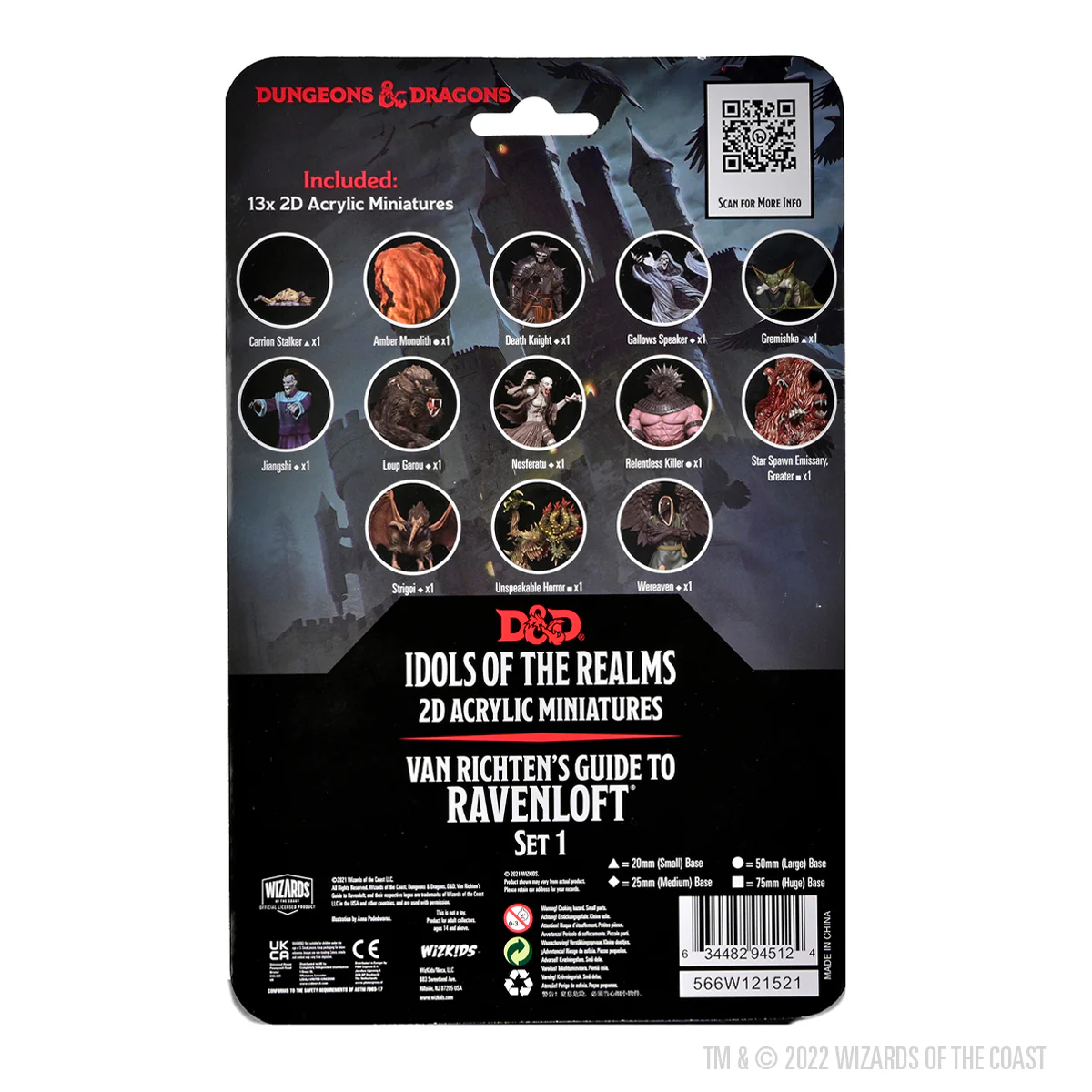 D&D Idols of the Realms: Van Richten's Guide to Ravenloft - 2D Set 1