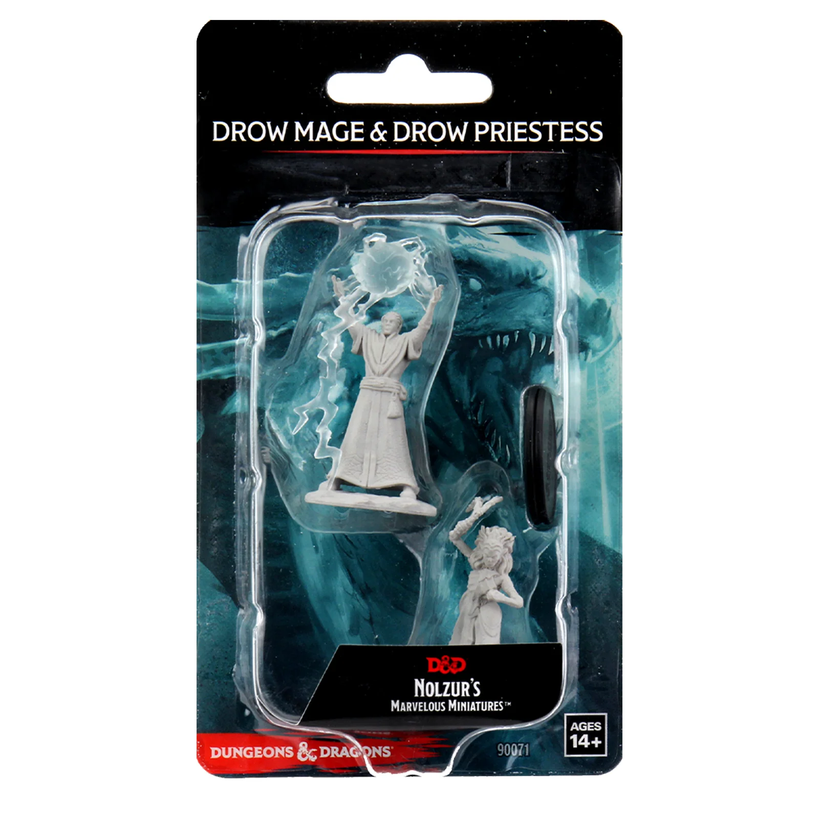 D&D Nolzur's Marvelous Miniatures - Drow Mage & Drow Priestess