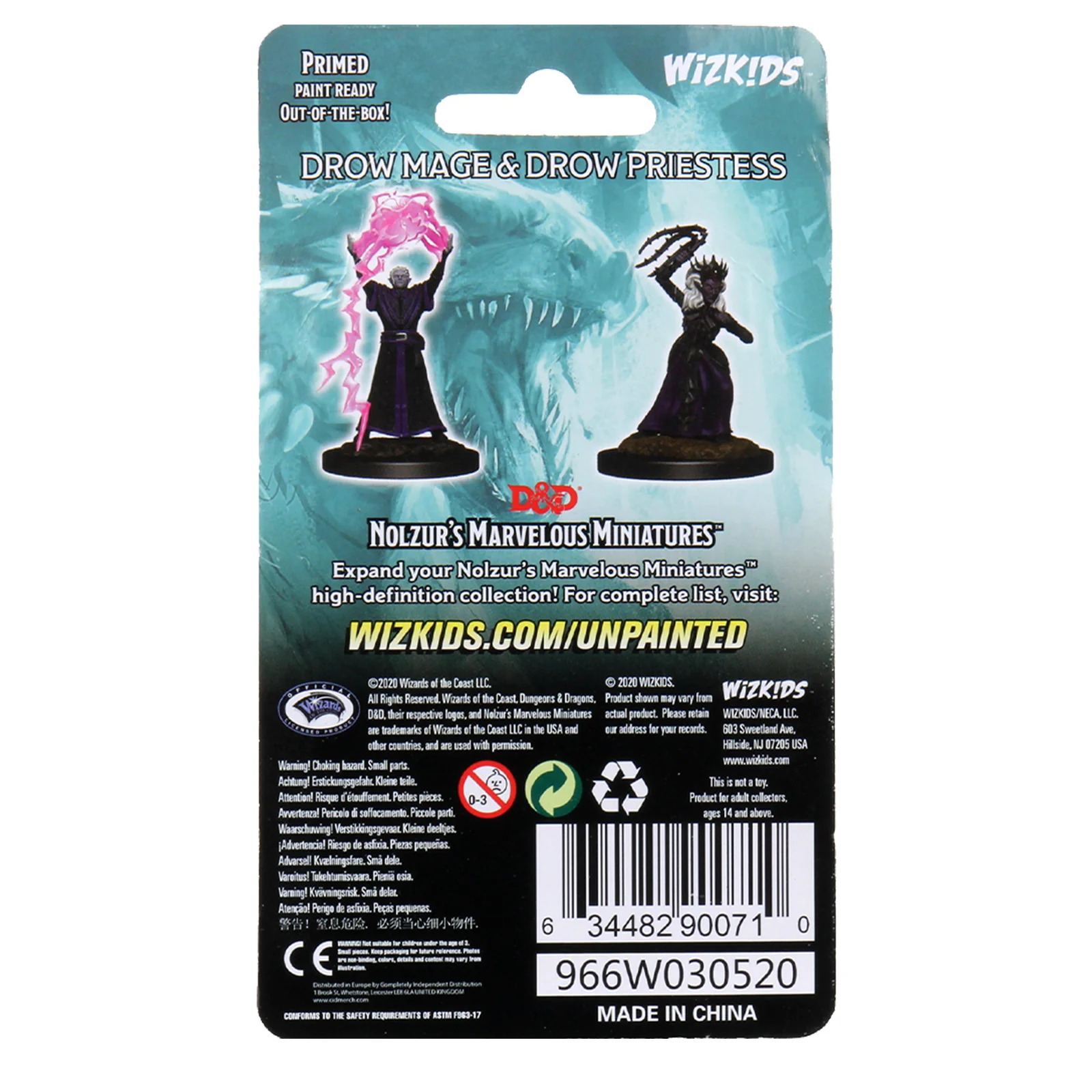 D&D Nolzur's Marvelous Miniatures - Drow Mage & Drow Priestess