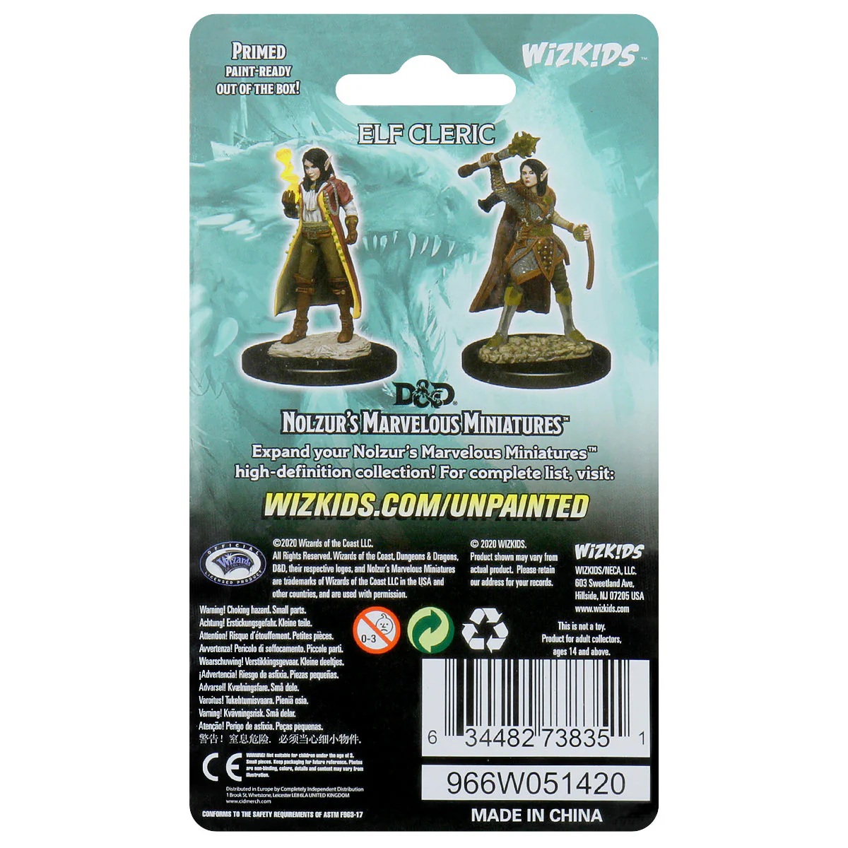 D&D Nolzur's Marvelous Miniatures - Female Elf Cleric