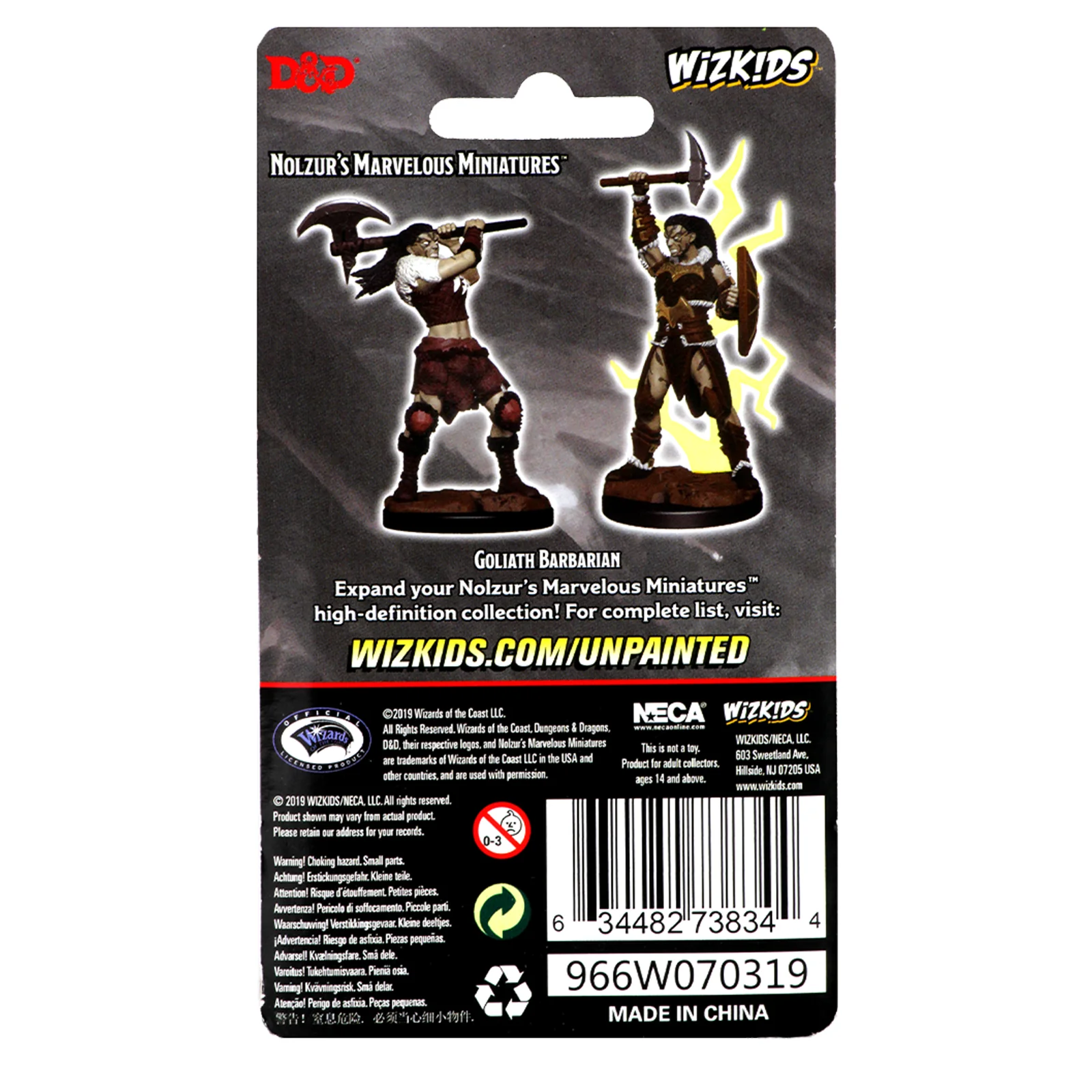 D&D Nolzur's Marvelous Miniatures - Female Goliath Barbarian