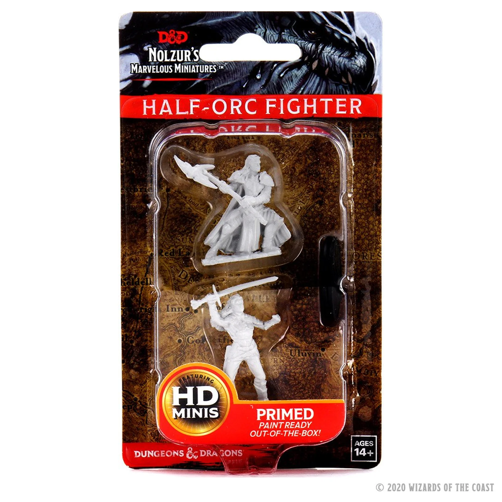 D&D Nolzur's Marvelous Miniatures - Female Half-Orc Fighter