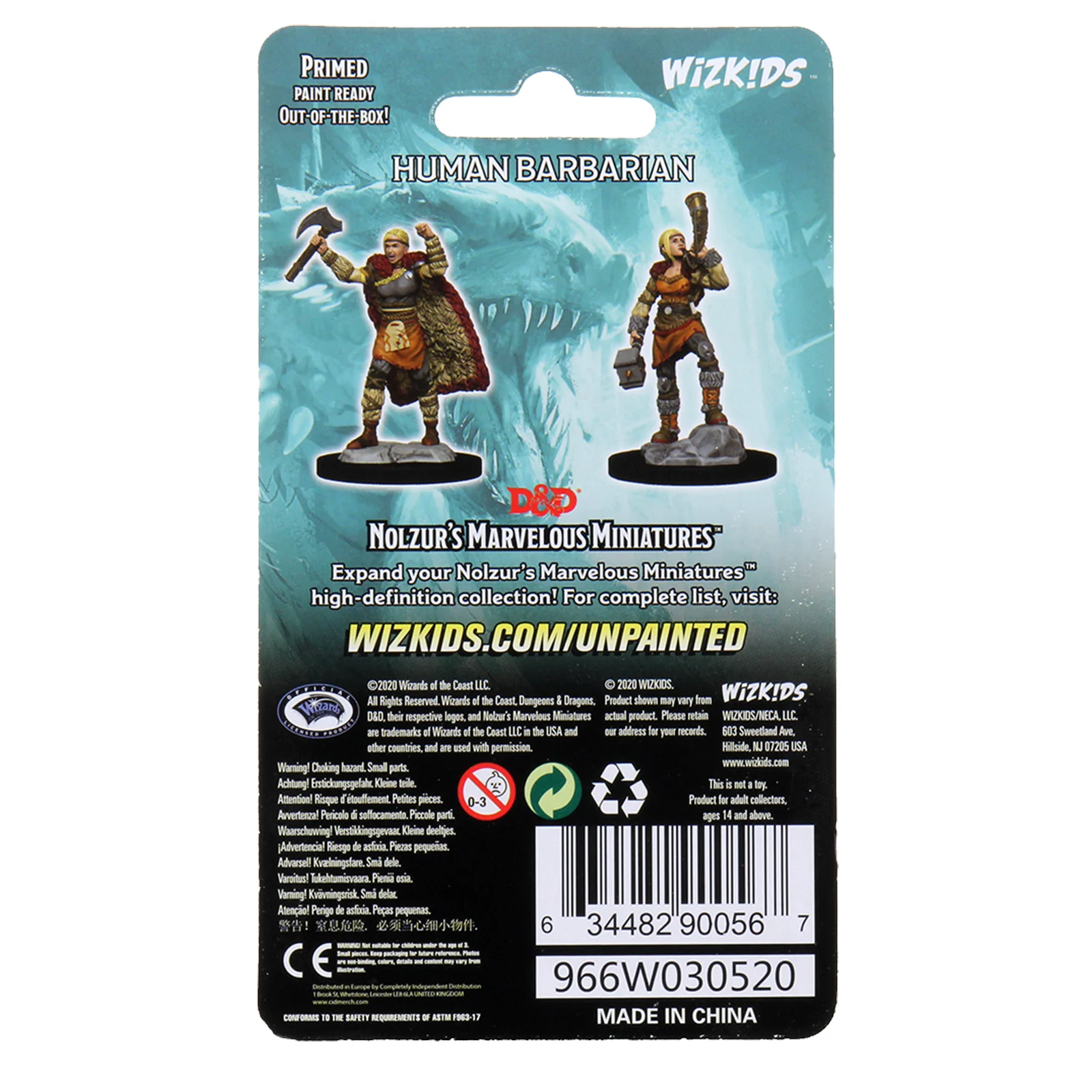 D&D Nolzur's Marvelous Miniatures - Female Human Barbarian