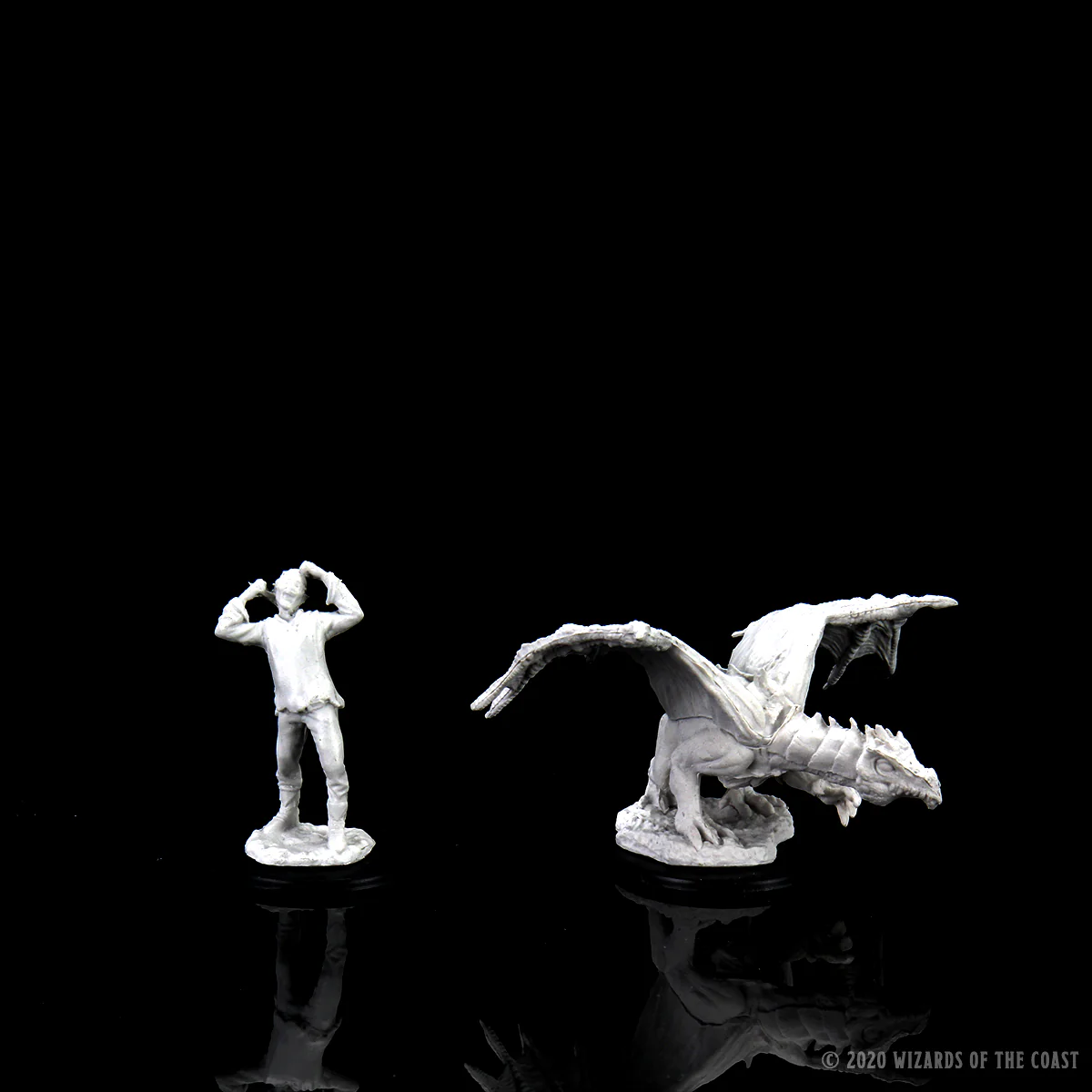 D&D Nolzur's Marvelous Miniatures - Green Dragon Wyrmling & Afflicted Elf 3 D&D Nolzur's Marvelous Miniatures - Green Dragon Wyrmling & Afflicted Elf