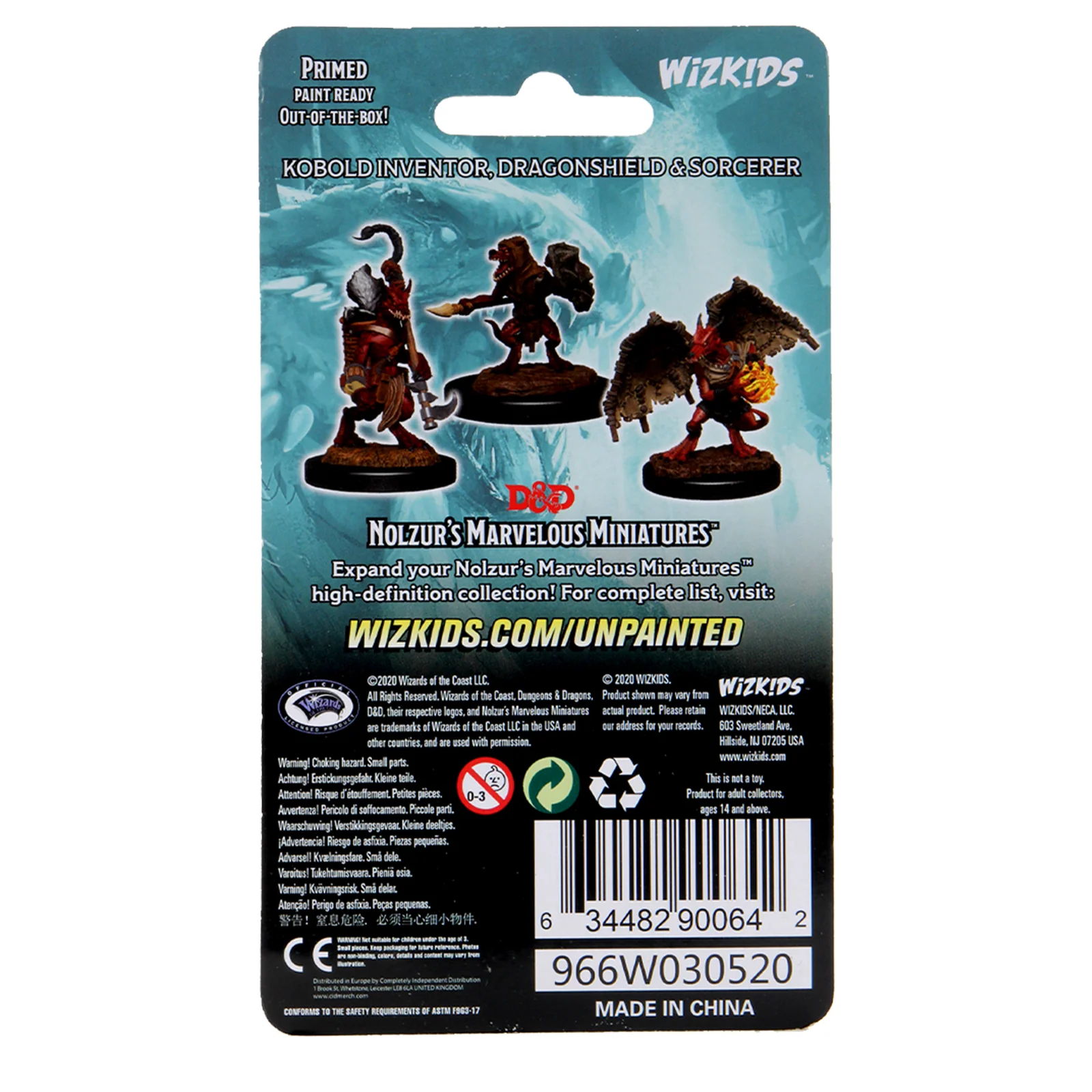D&D Nolzur's Marvelous Miniatures - Kobold Inventor, Dragonshield & Sorcerer