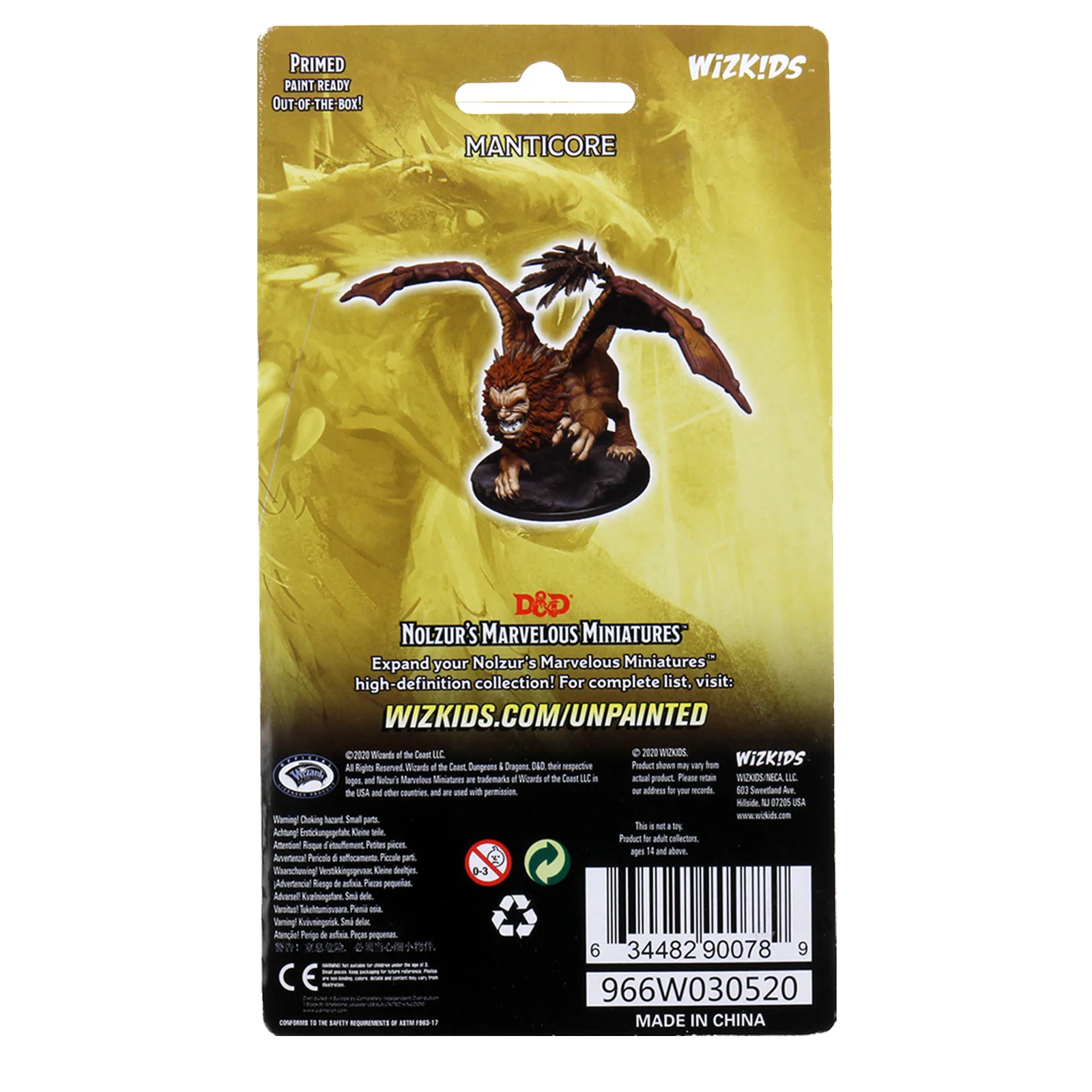 D&D Nolzur's Marvelous Miniatures - Manticore