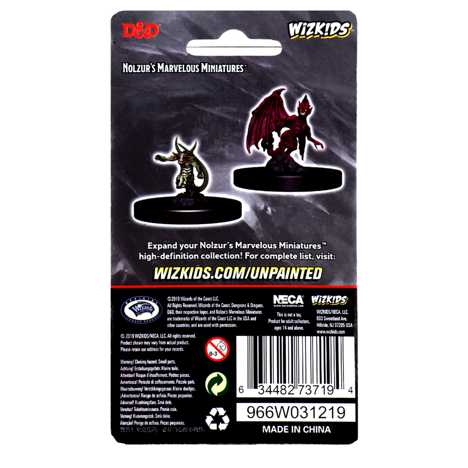 D&D Nolzur's Marvelous Miniatures - Quasit & Imp